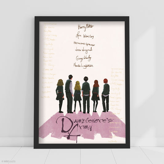HARRY POTTER Print – Dumbledore's Army Sketch Poster Wall Art
