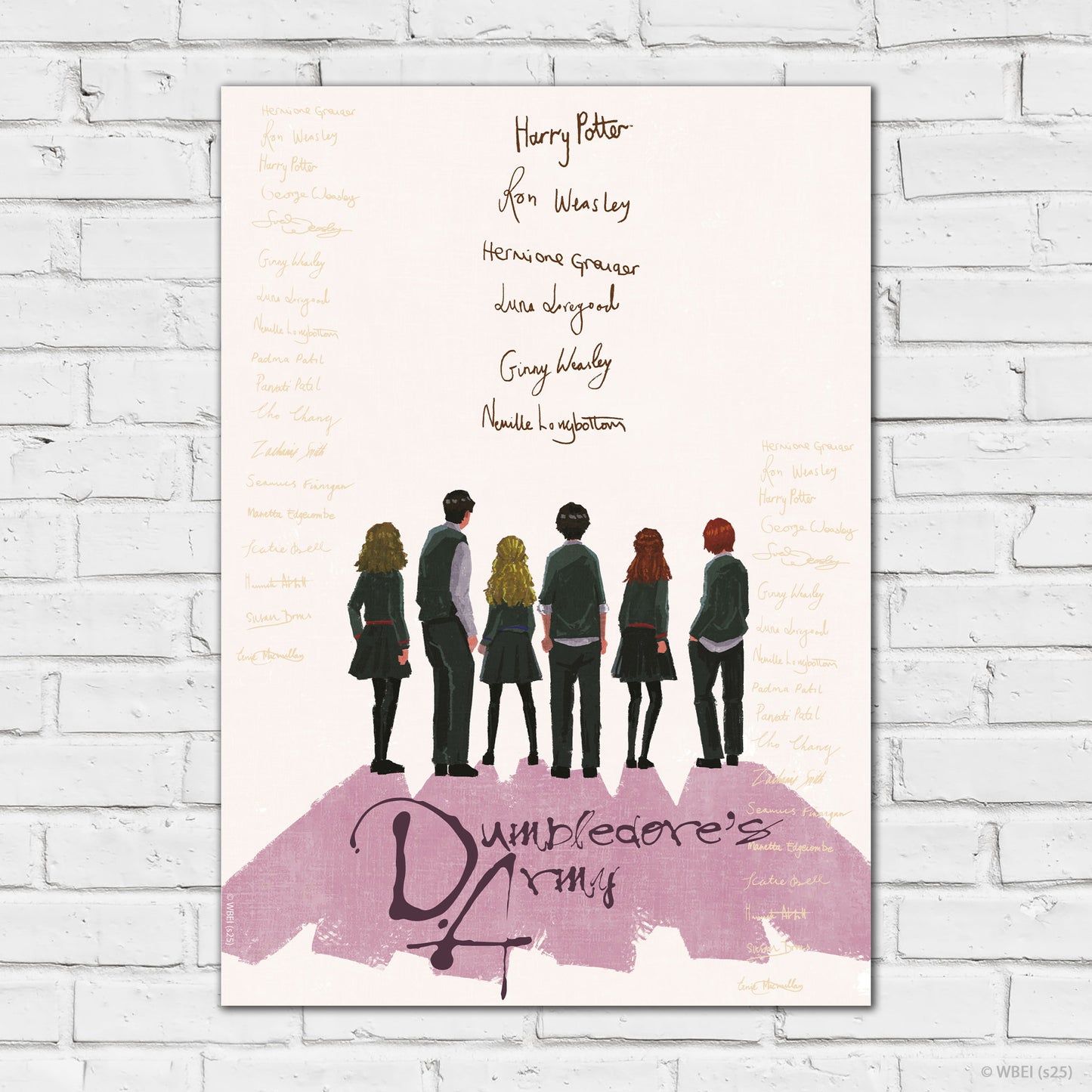 HARRY POTTER Print – Dumbledore's Army Sketch Poster Wall Art