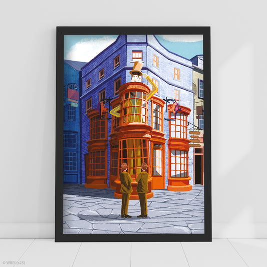 HARRY POTTER Print – Fred And George Joke Shop Poster Wall Art