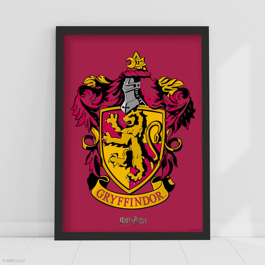 HARRY POTTER Print – Gryffindor Crest Poster Wall Art