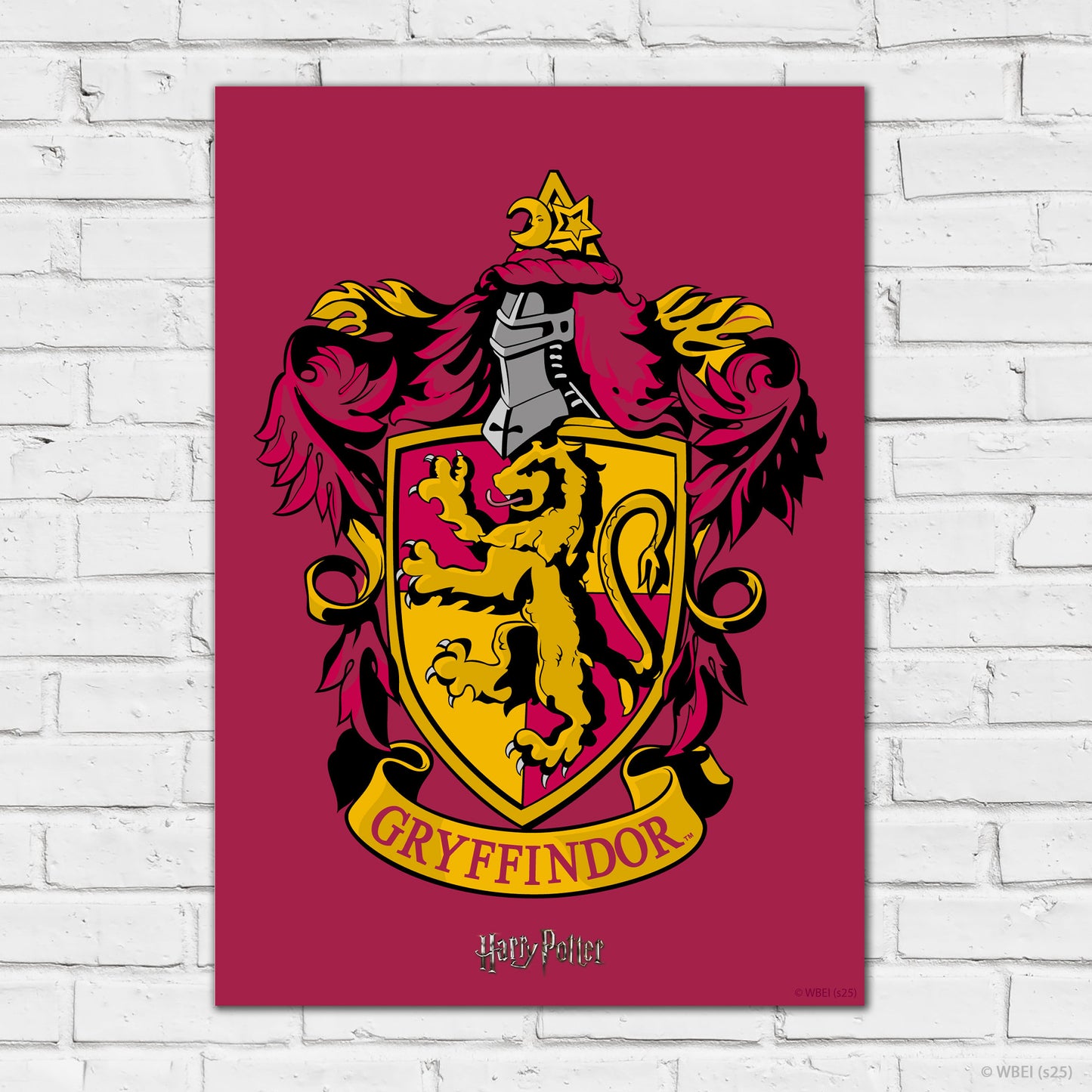 HARRY POTTER Print – Gryffindor Crest Poster Wall Art