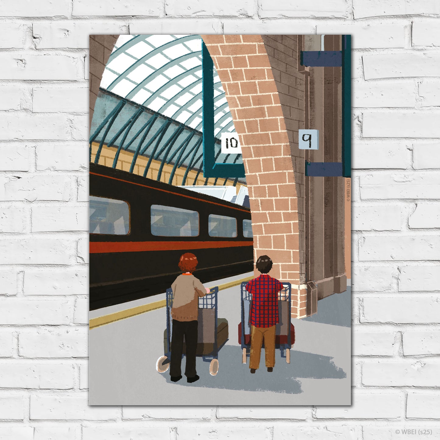HARRY POTTER Print – Harry And Ron Going To Platform 9-3-4 Poster Wall Art