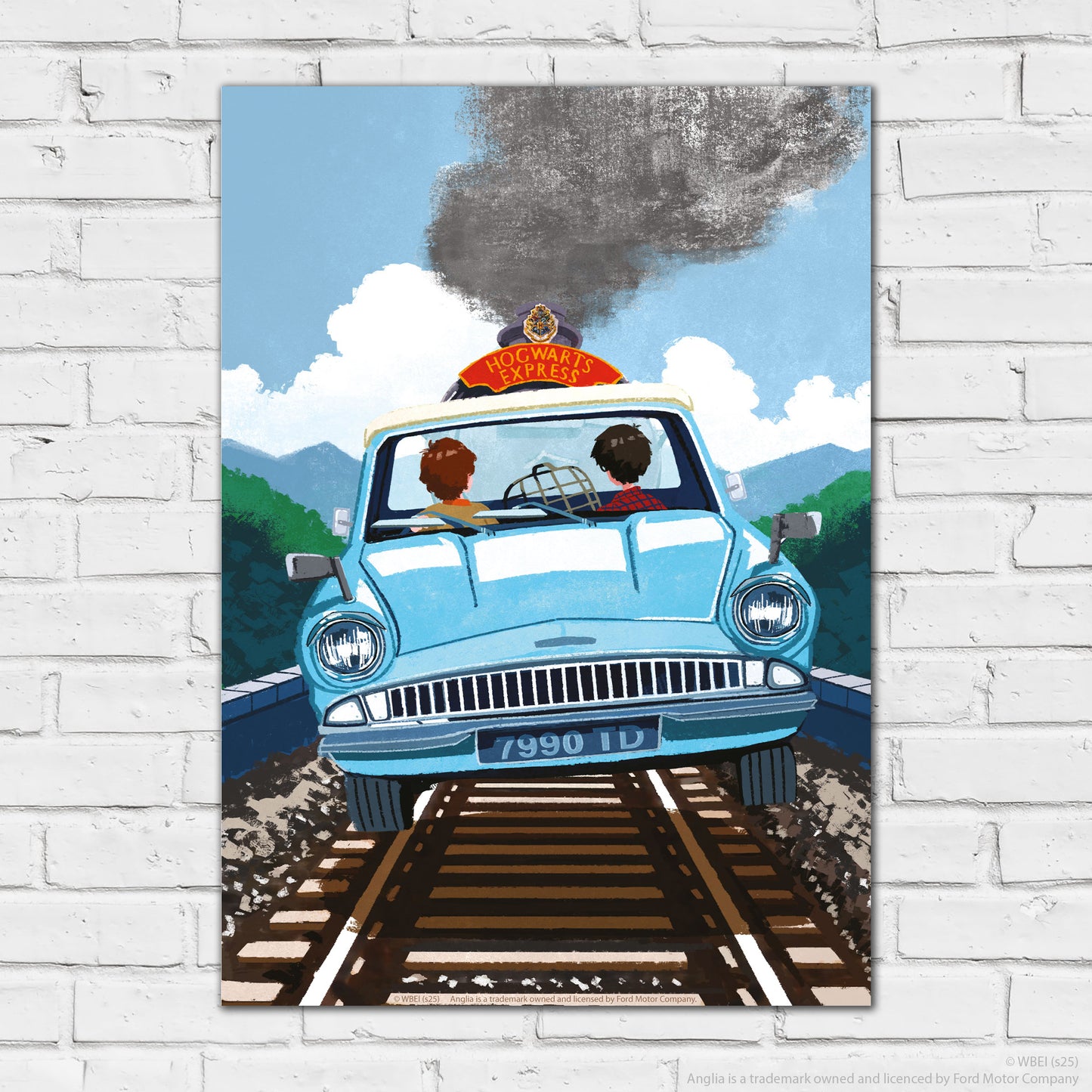 HARRY POTTER Print – Harry And Ron In Flying Car Poster Wall Art