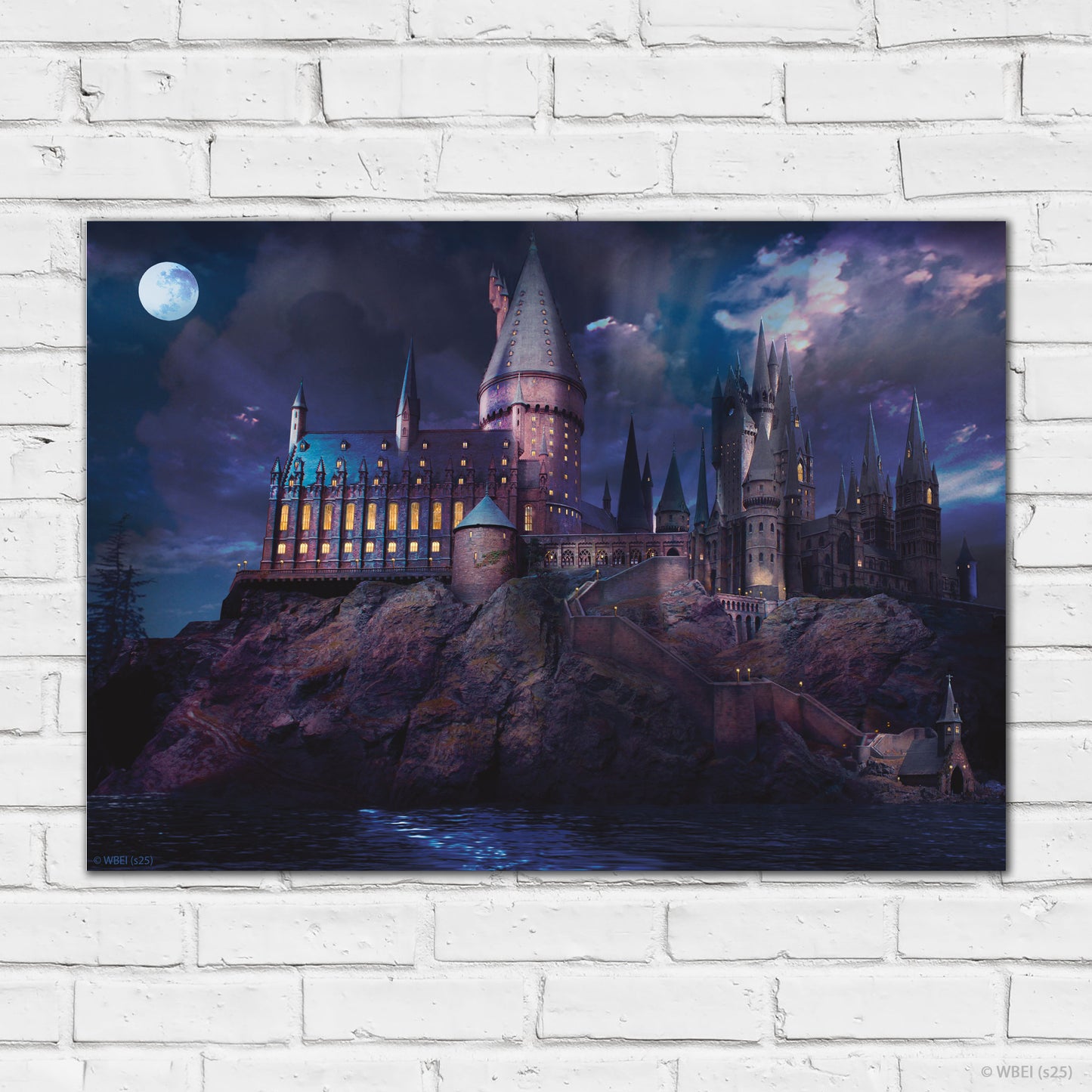 HARRY POTTER Print – Hogwarts Castle Night Time Poster Wall Art