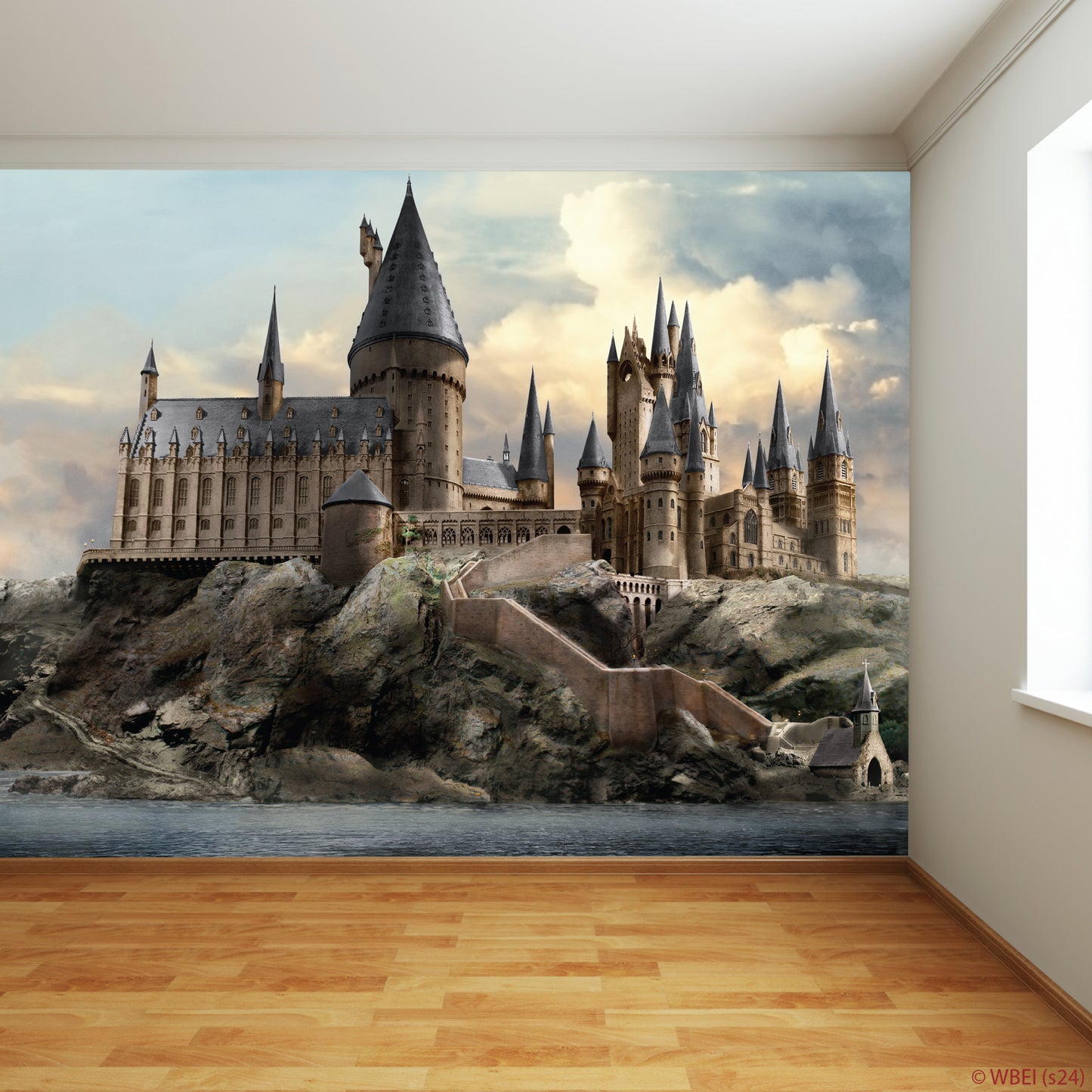 HARRY POTTER Wall Sticker – Hogwarts Castle Outside Day Time Full Wall Mural Wizarding World Art