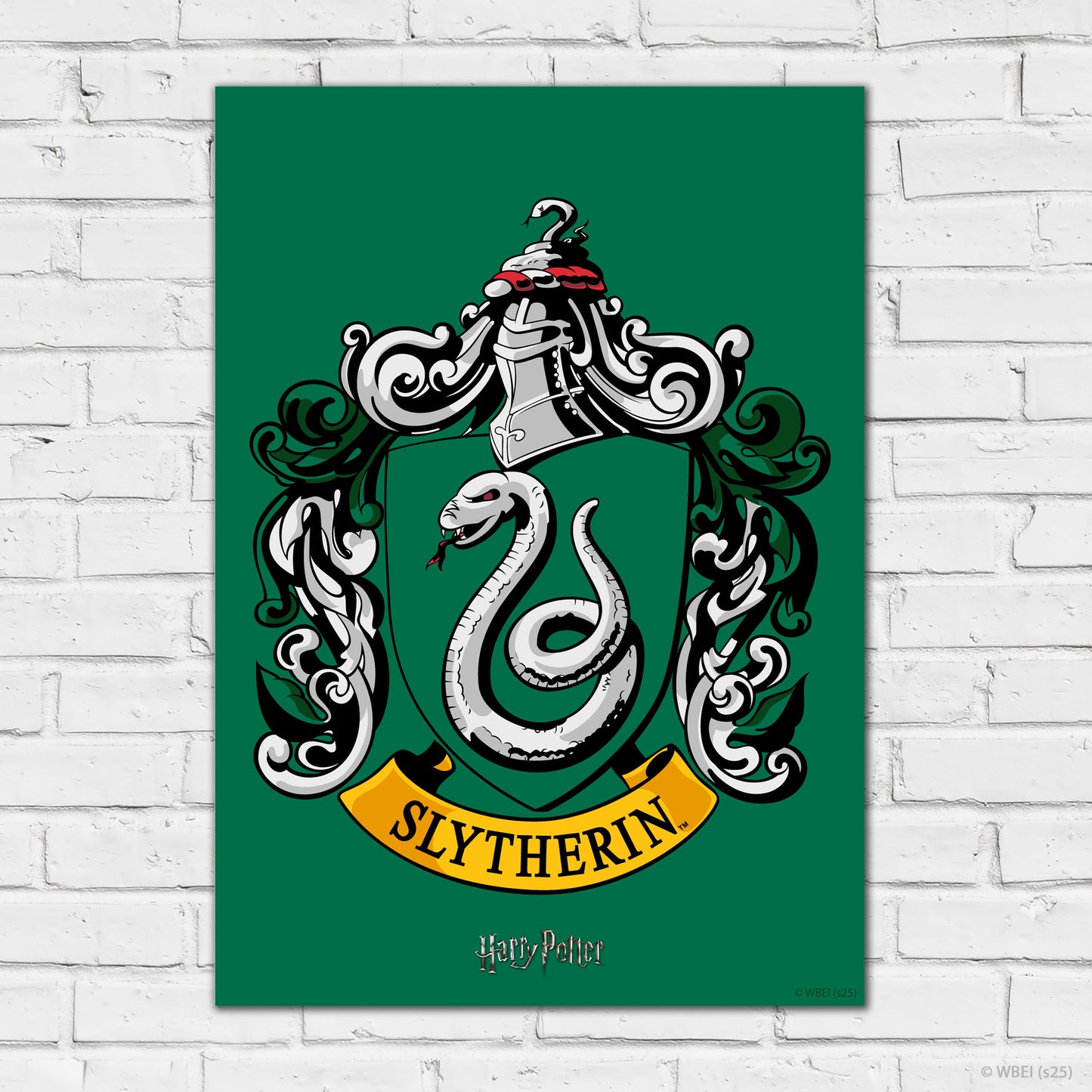 HARRY POTTER Print – Slytherin Crest Poster Wall Art