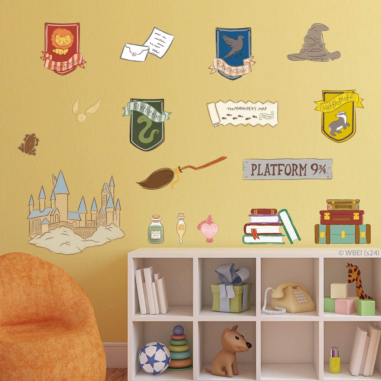 HARRY POTTER Wall Sticker – Tiny Magic Icons Decal Set Wizarding World Art