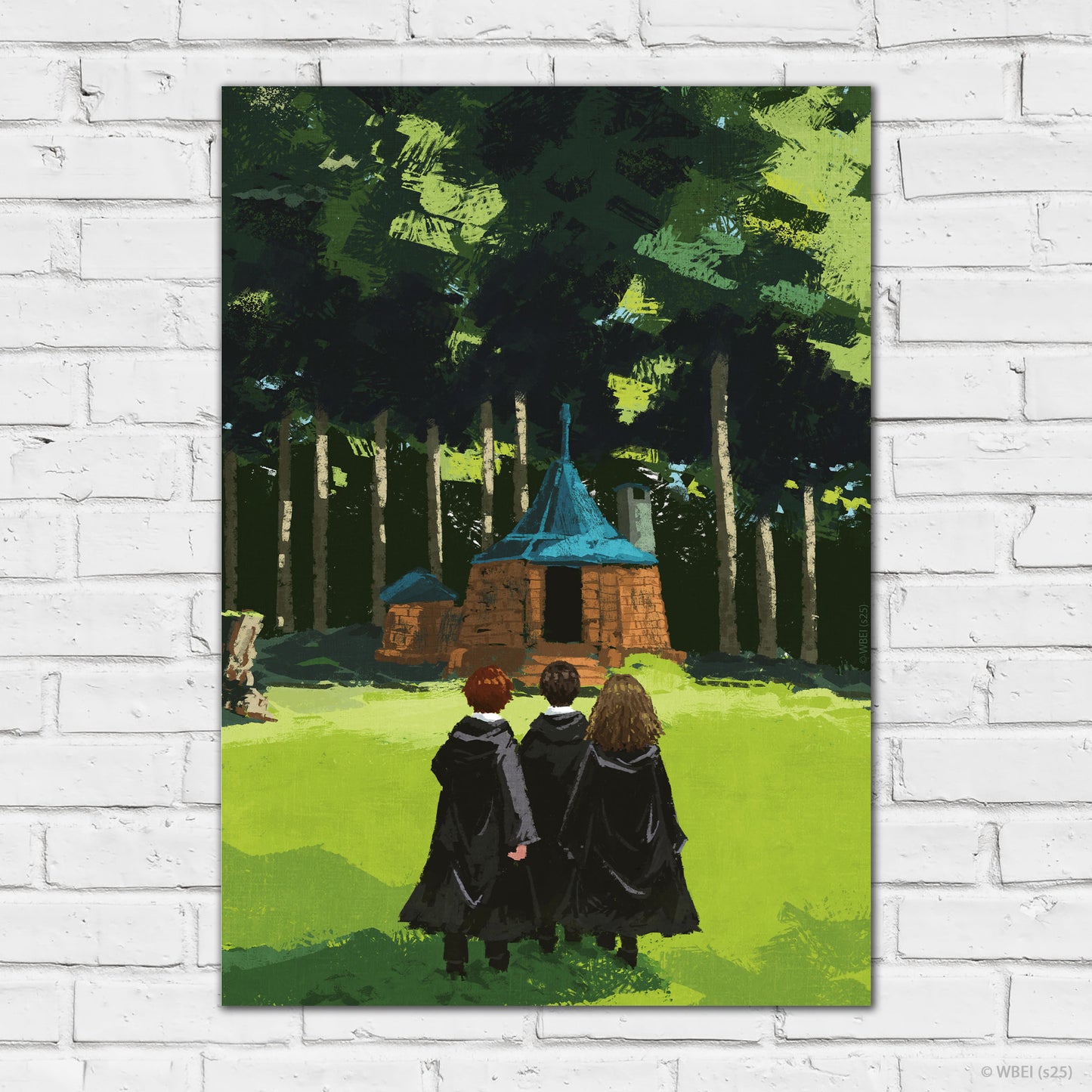 HARRY POTTER Print – Trio Walking To Hagrid's Hut Poster Wall Art