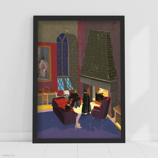 HARRY POTTER Print – Trio In Common Room Poster Wall Art