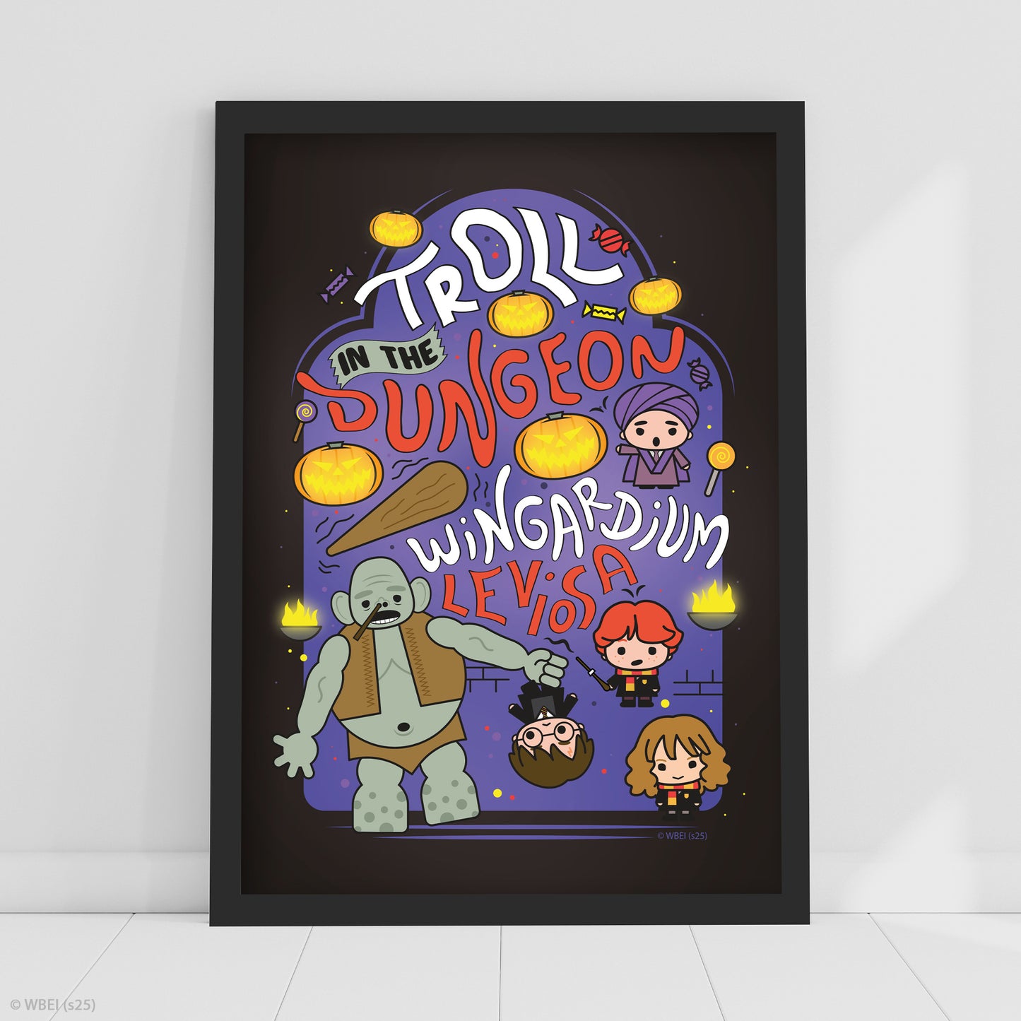 HARRY POTTER Print – Troll In The Dungeon Charm Poster Wall Art