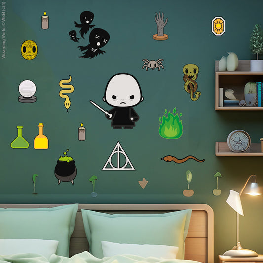 HARRY POTTER Wall Sticker – Voldemort Dark Arts Charm Wall Decal Set Wizarding World Art