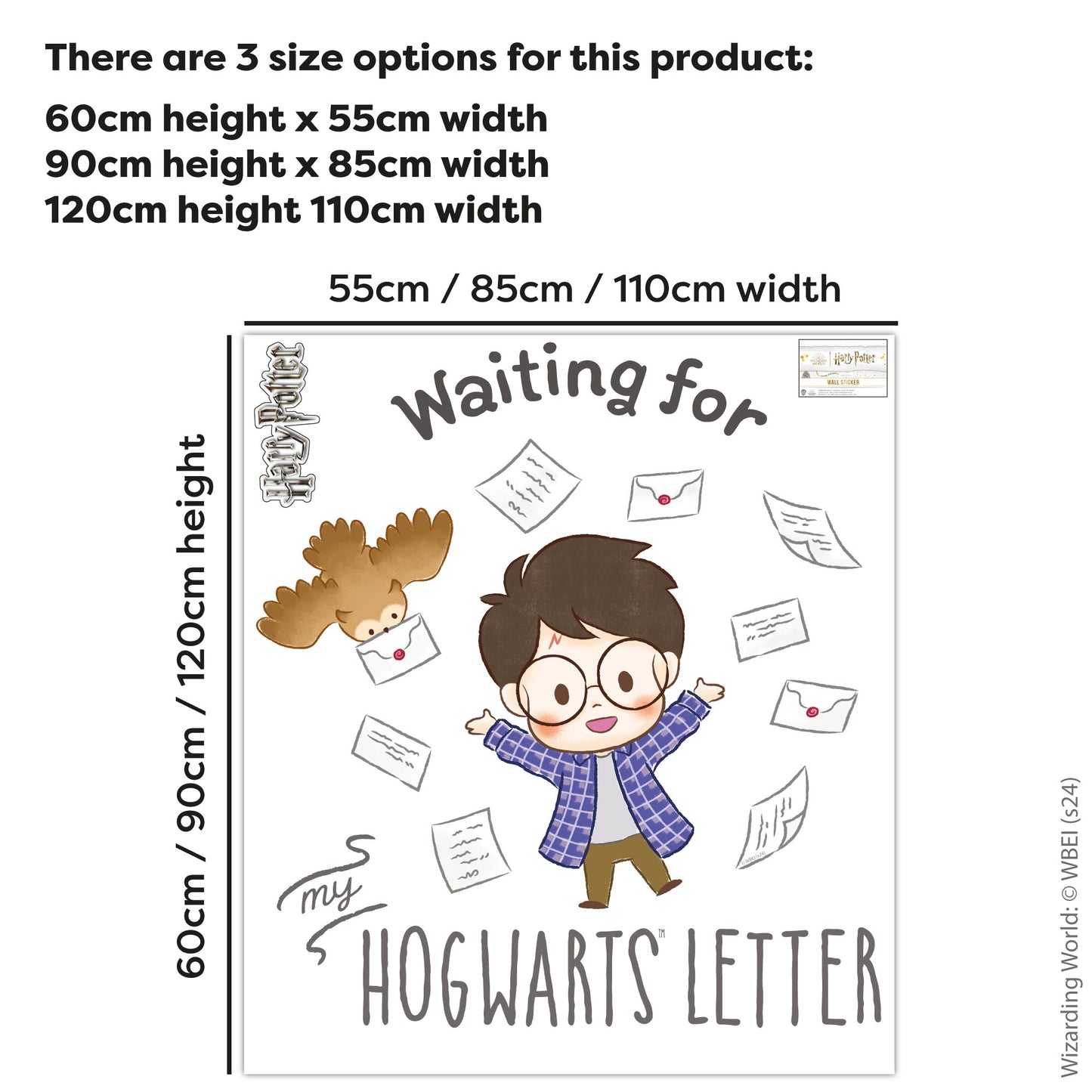 HARRY POTTER Wall Sticker – Waiting For My Hogwarts Letter Wall Decal Wizarding World Art
