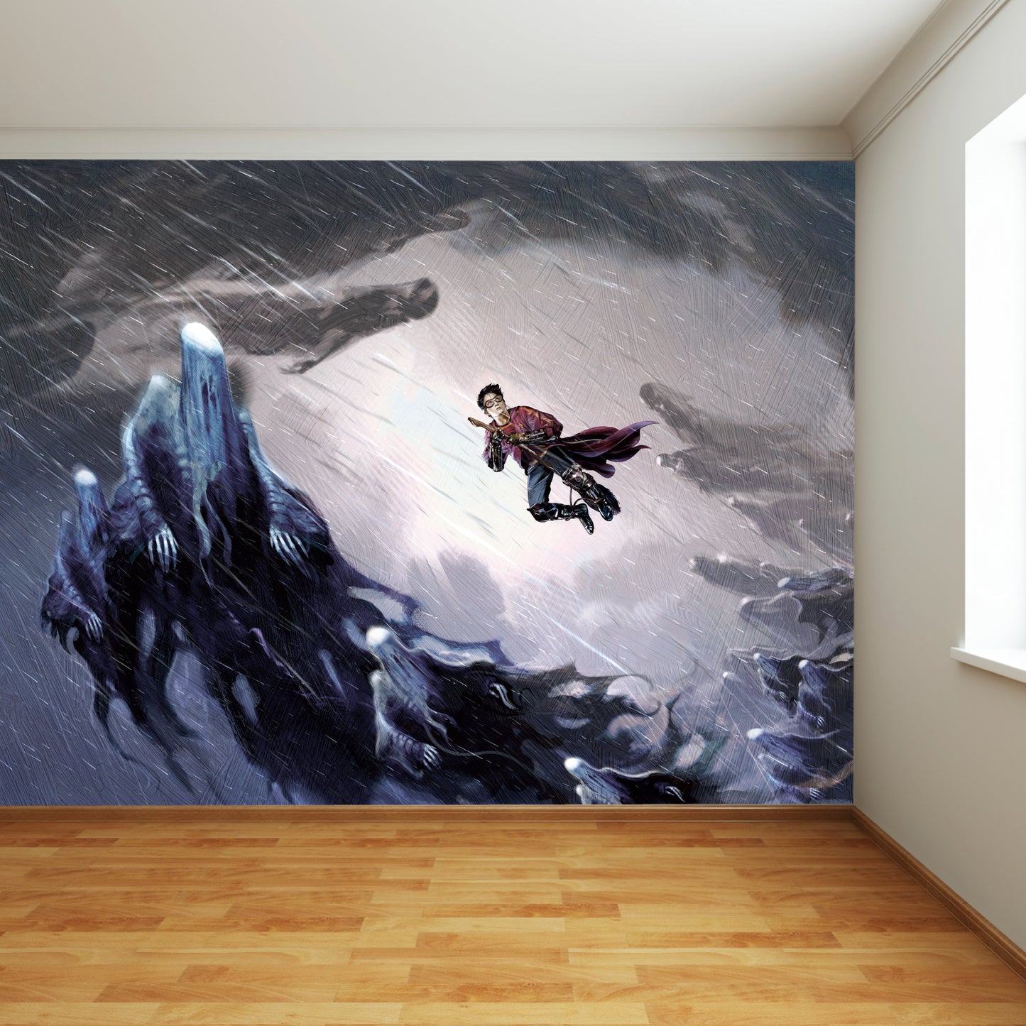 HARRY POTTER Wall Sticker – Watercolour Full Wall Mural Wizarding World Art