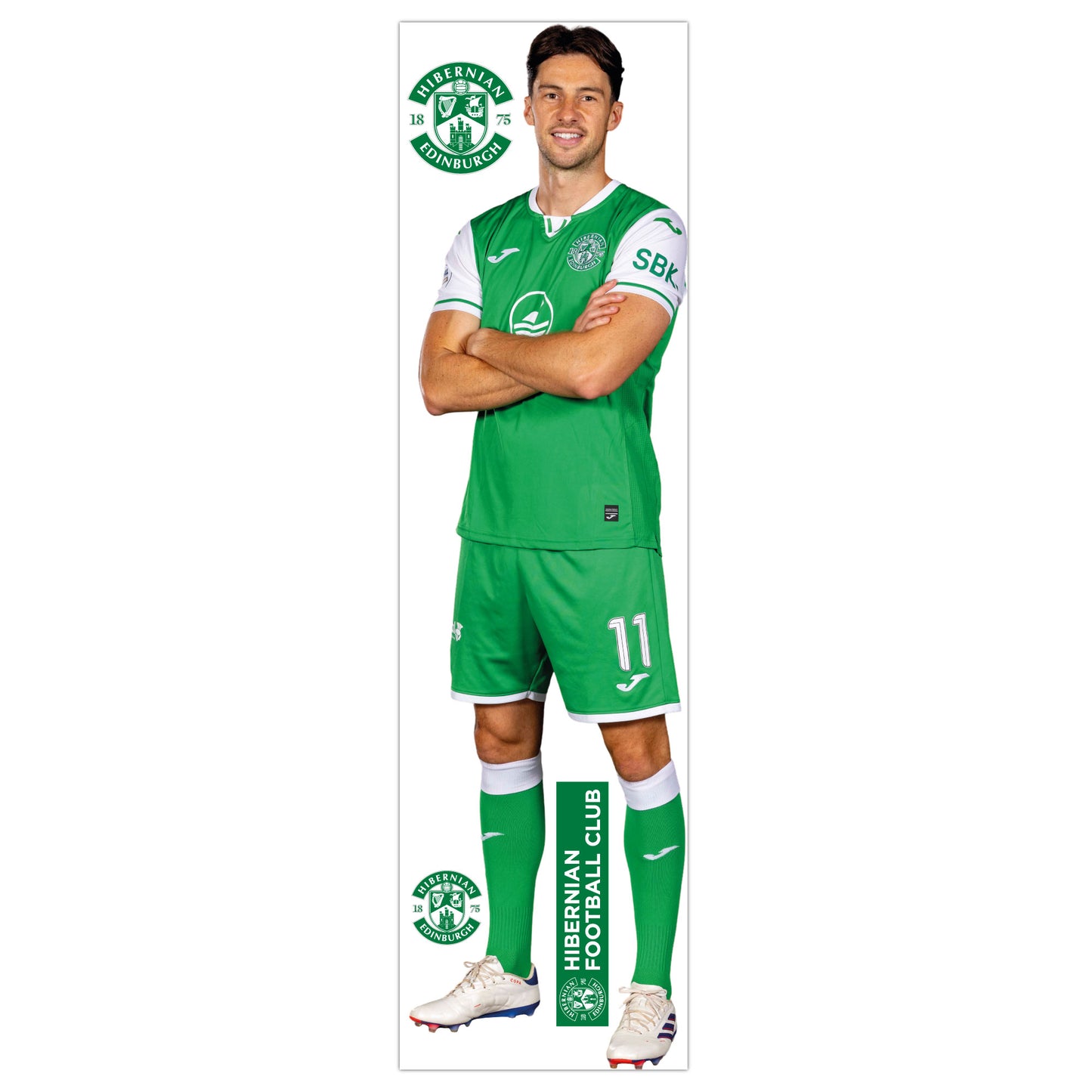 Hibernian F.C. Joe Newell 24-25 Player Wall Sticker
