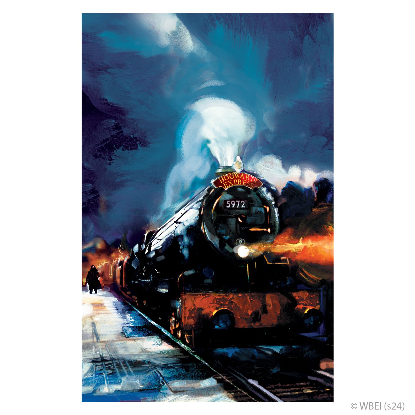 HARRY POTTER Wall Sticker – Hogwarts Express Watercolour Wall Decal Wizarding World Art