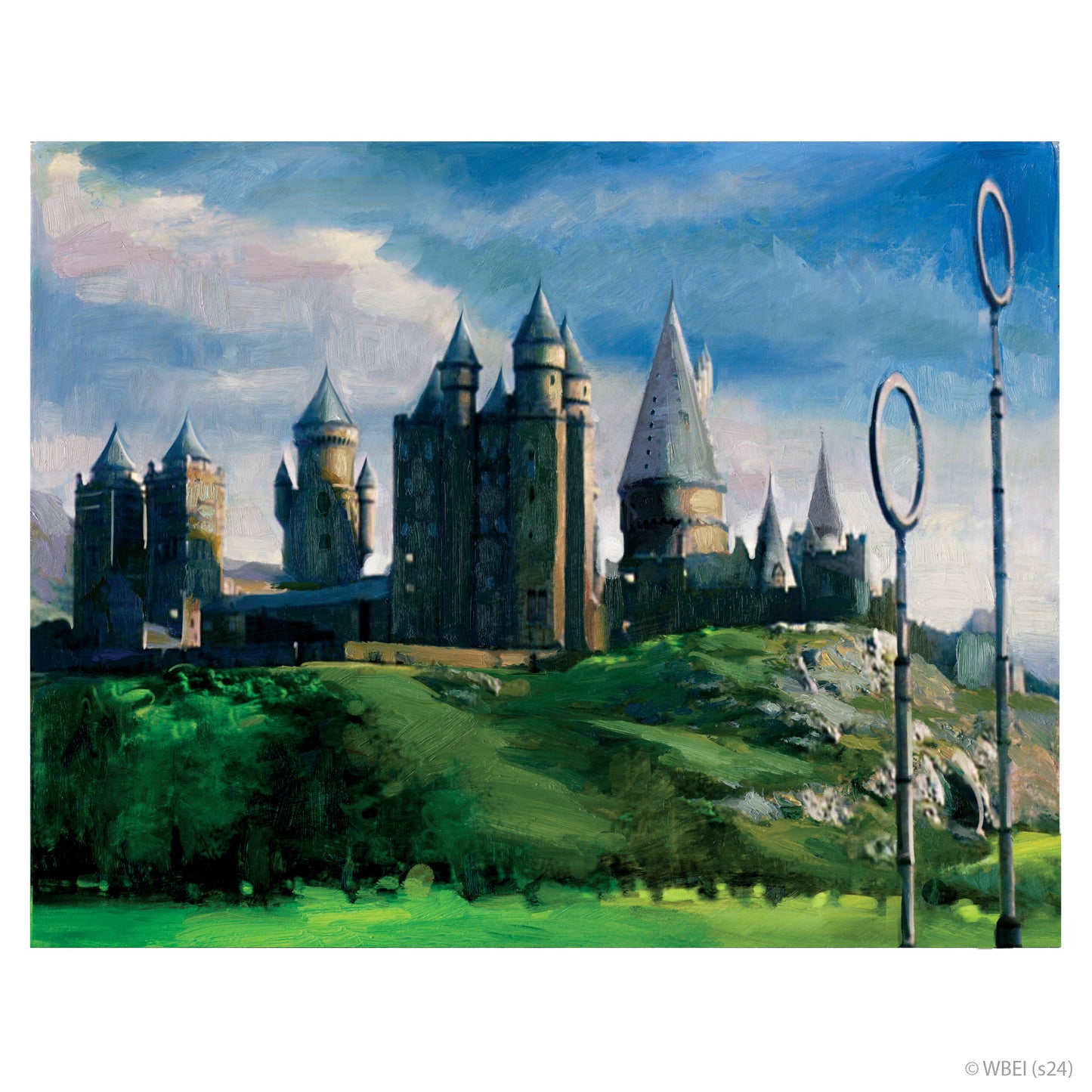 HARRY POTTER Wall Sticker – Hogwarts Watercolour Full Wall Mural Wizarding World Art