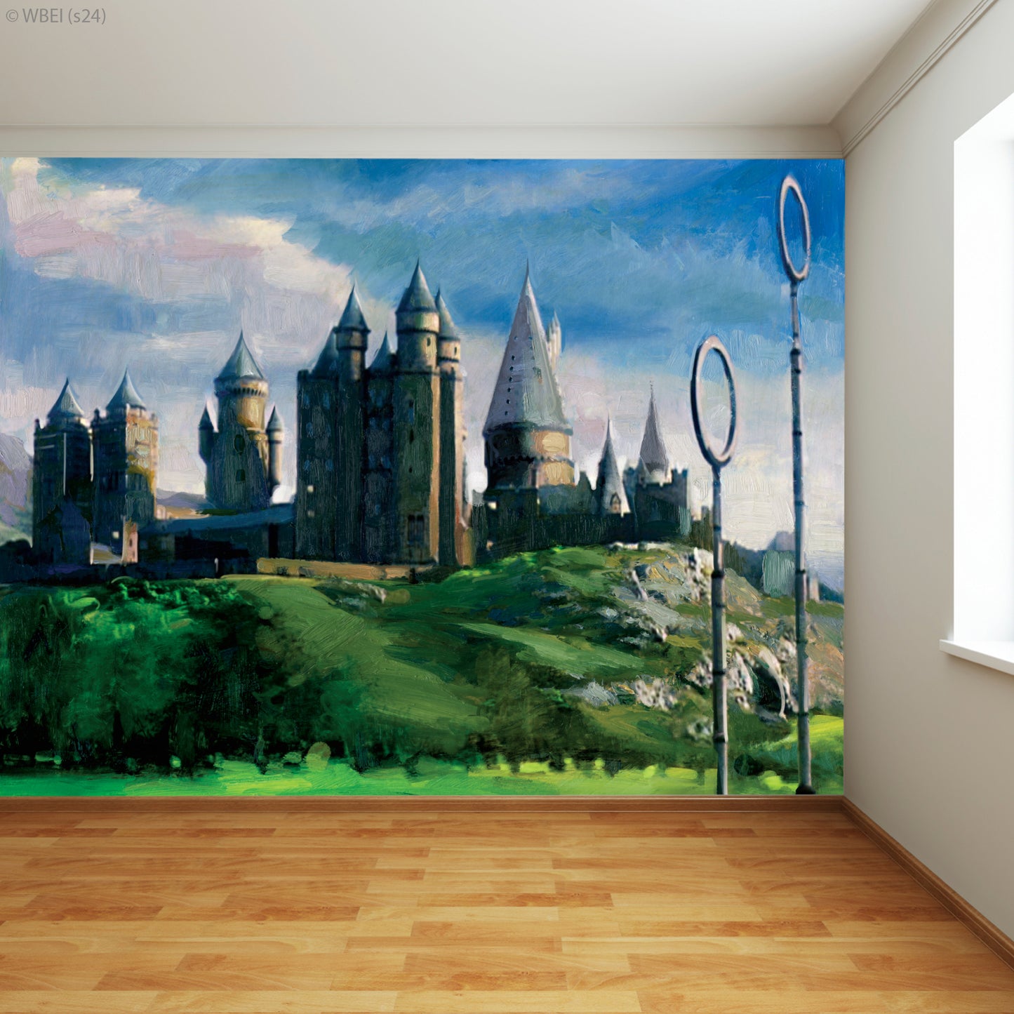 HARRY POTTER Wall Sticker – Hogwarts Watercolour Full Wall Mural Wizarding World Art