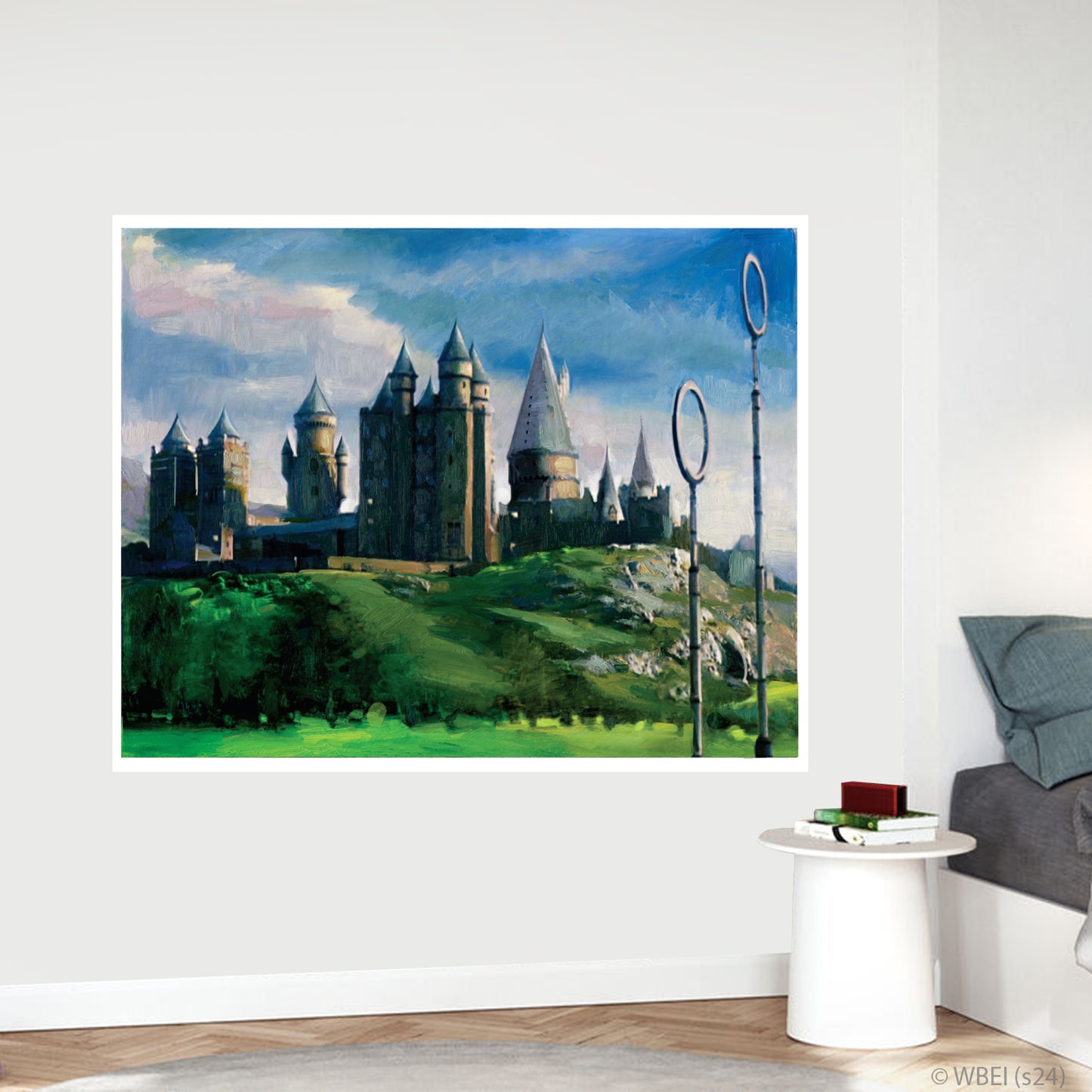 HARRY POTTER Wall Sticker – Hogwarts Watercolour Wall Decal Wizarding World Art