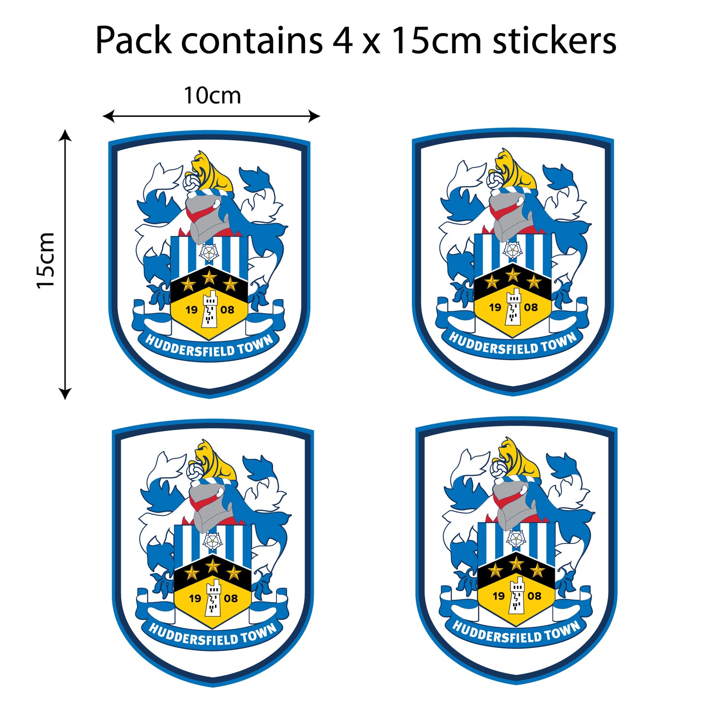 Huddersfield Football Club - Car Sticker Pack