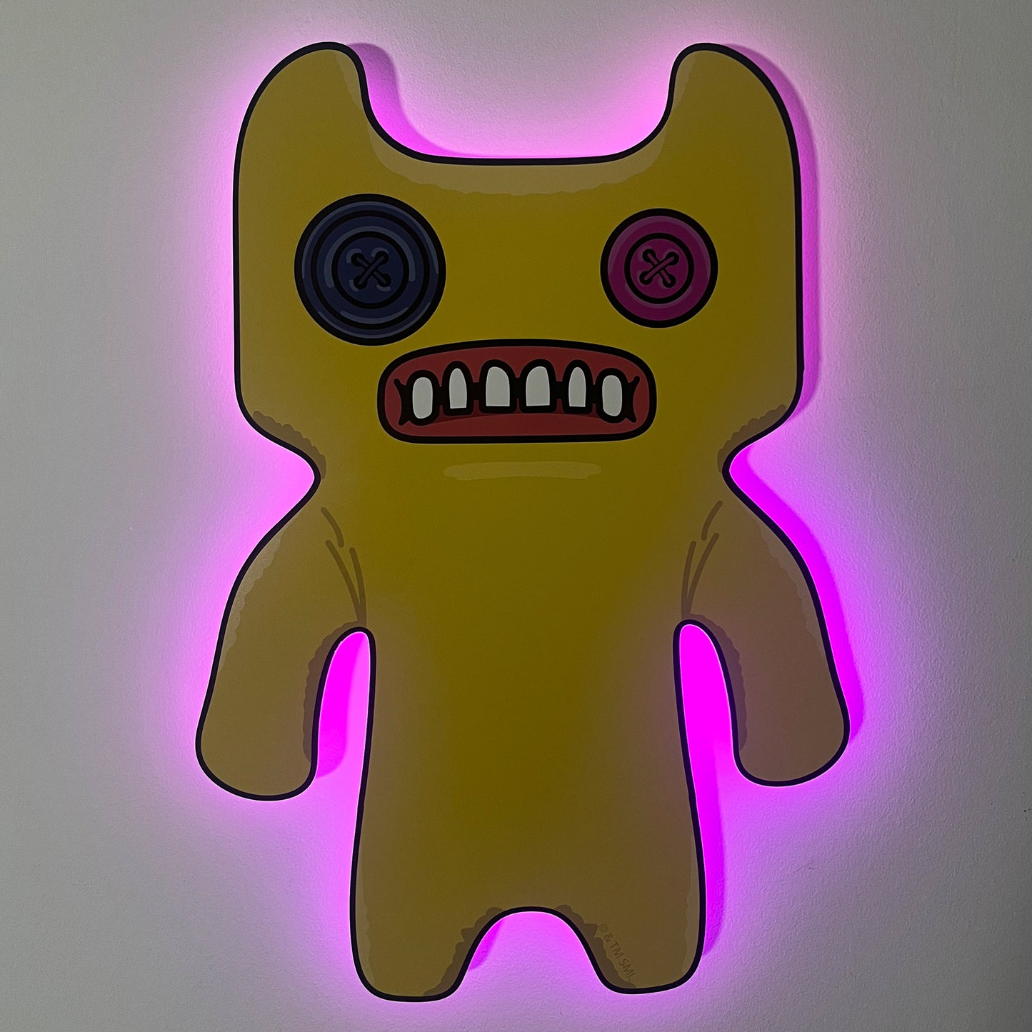 Fuggler Yellow Indecisive Monster LED Backlit Wallpop