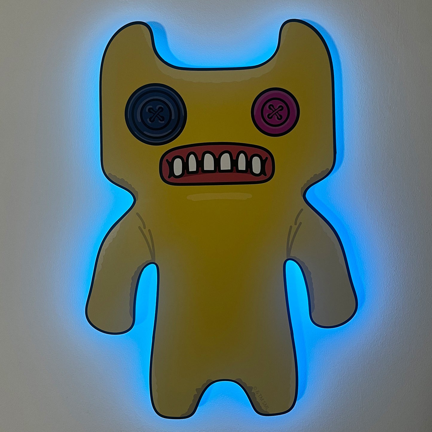 Fuggler Yellow Indecisive Monster LED Backlit Wallpop