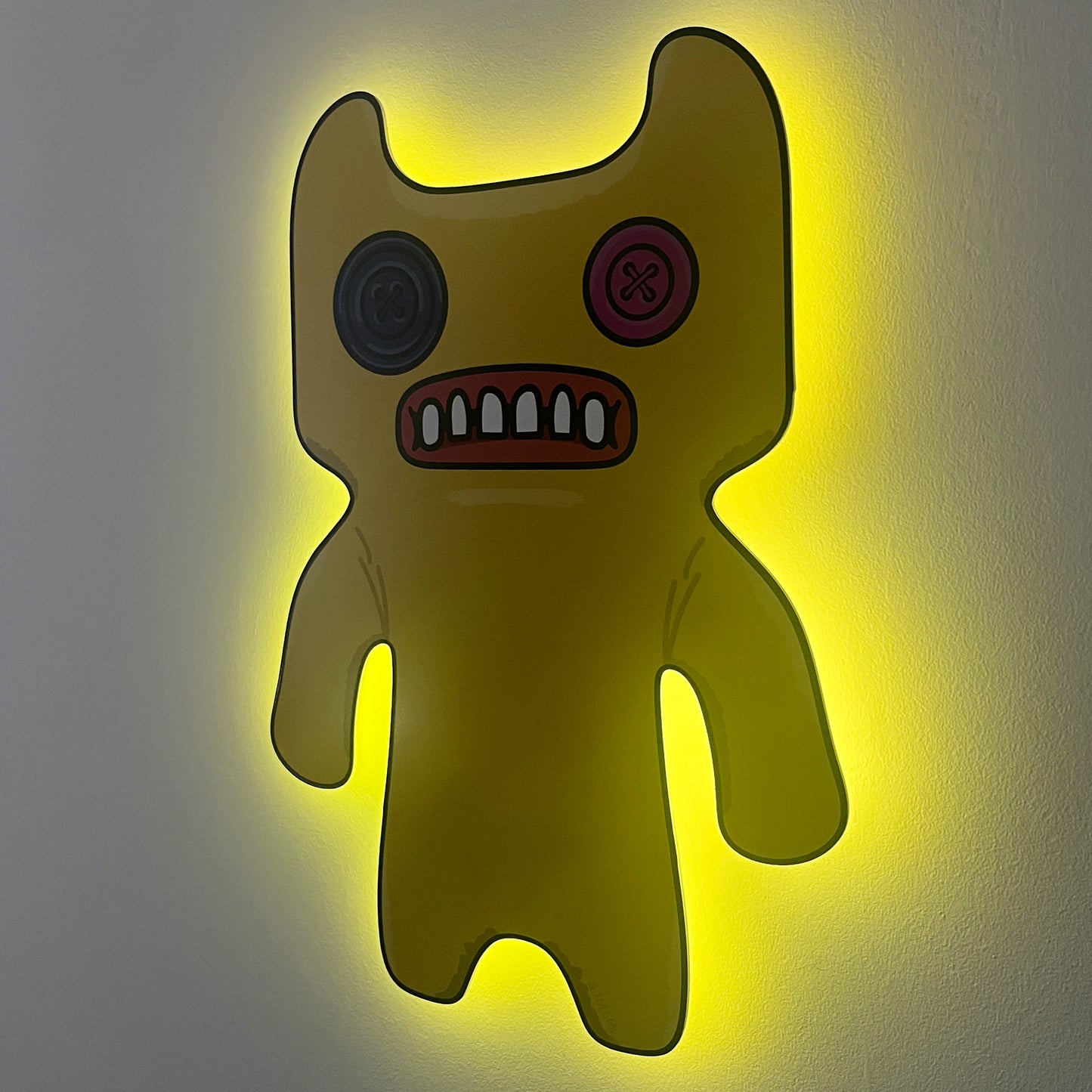 Fuggler Yellow Indecisive Monster LED Backlit Wallpop