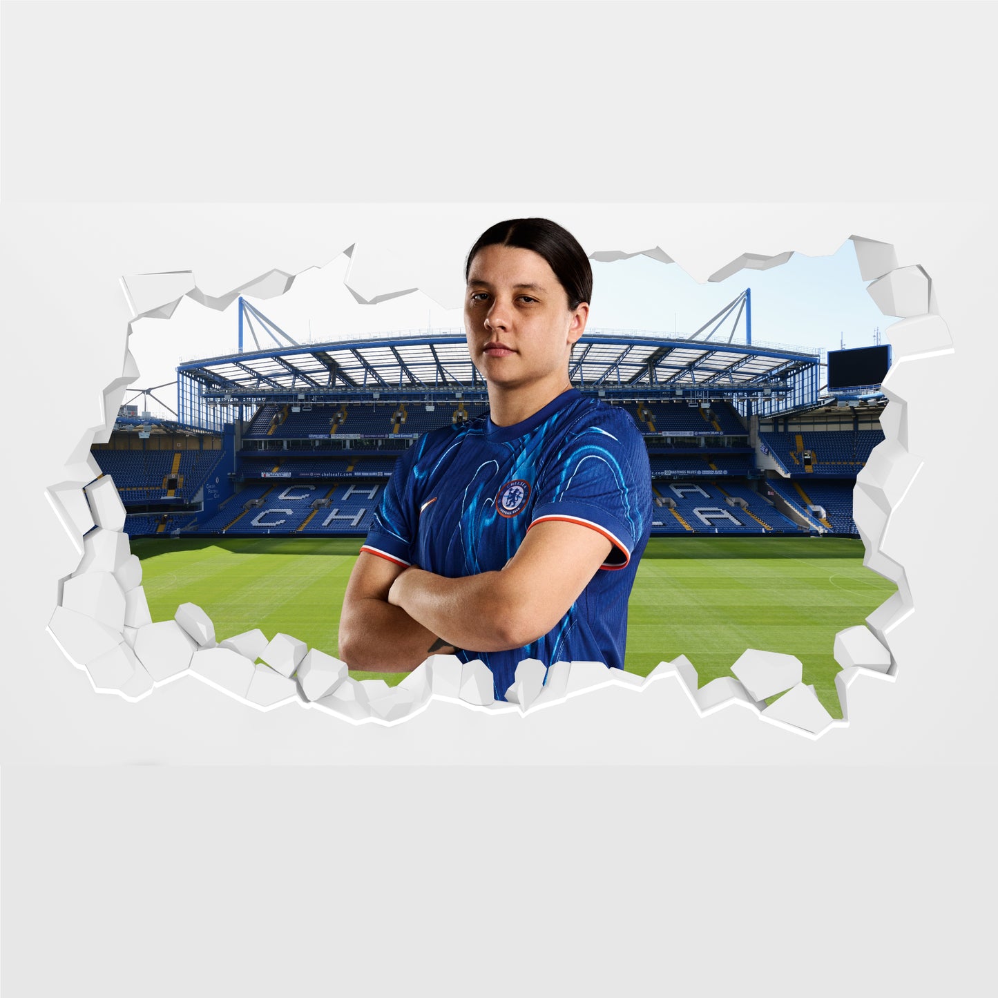 Chelsea Football Club - Samantha Kerr 24/25 Broken Wall Sticker