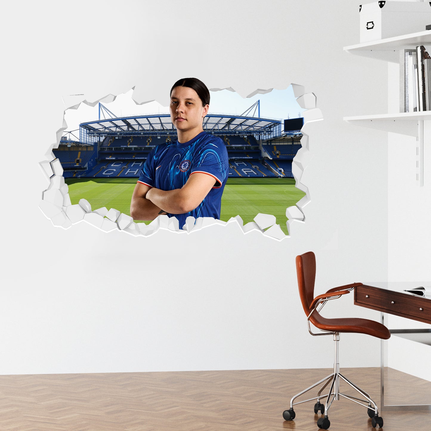 Chelsea Football Club - Samantha Kerr 24/25 Broken Wall Sticker
