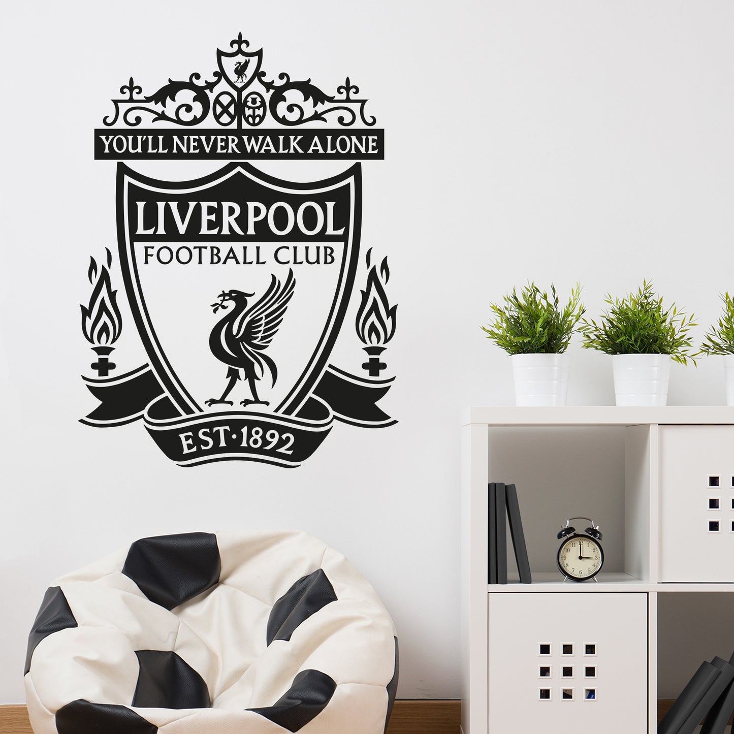 Liverpool Football Club - One Colour Crest Wall Decal Wall Sticker