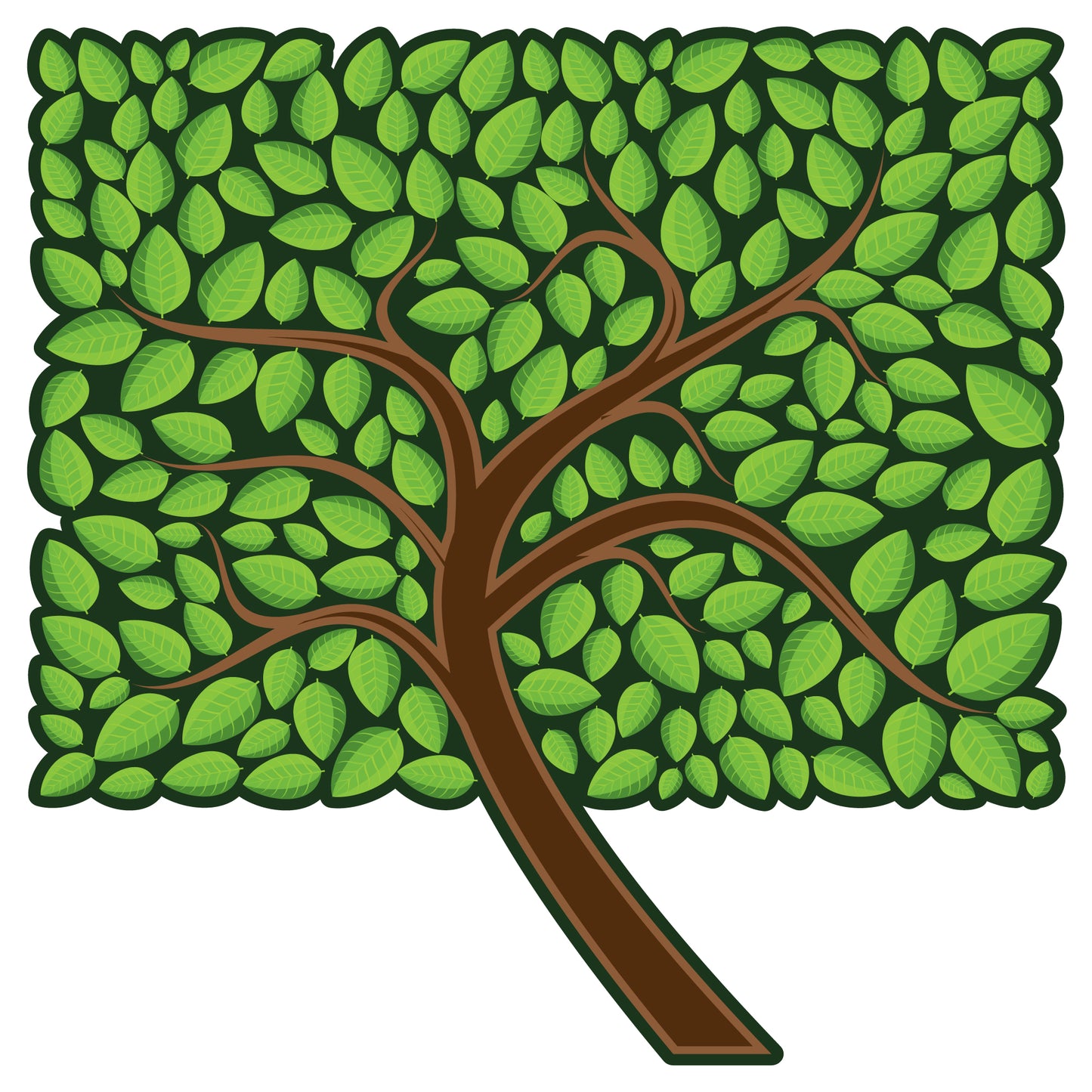 Tree Wall Sticker - Leaves on Tree Decal Wall Art