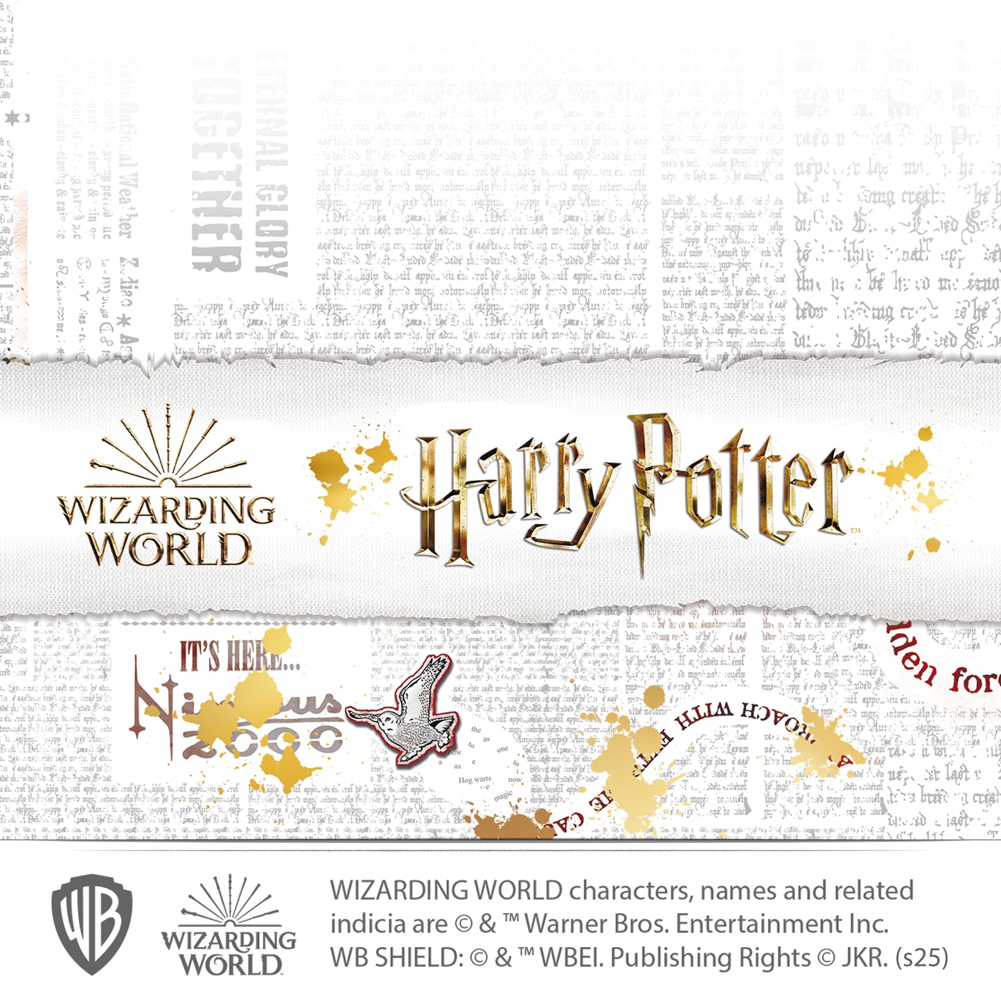 HARRY POTTER Print – Watercolour Icons Personalised Name Poster Wall Art