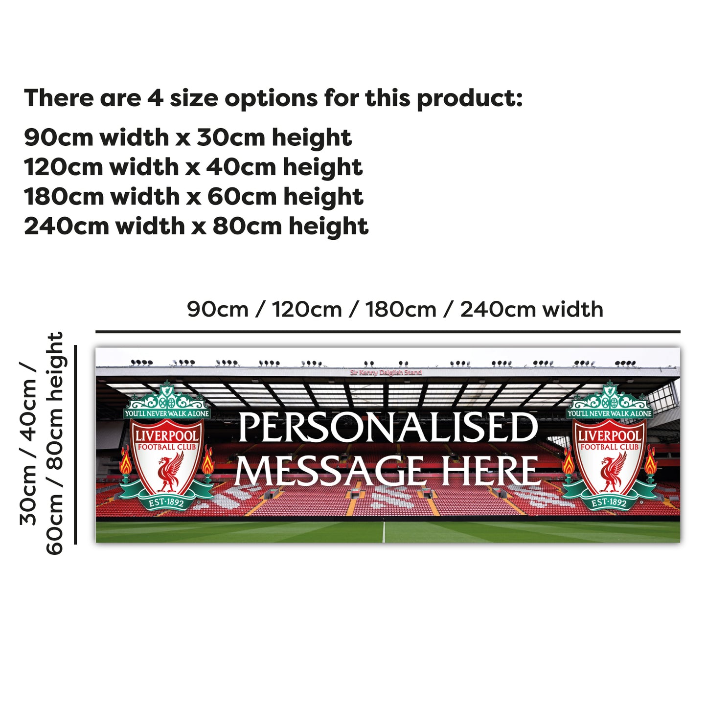 Liverpool Birthday - Personalised Football Banner Wall Sticker