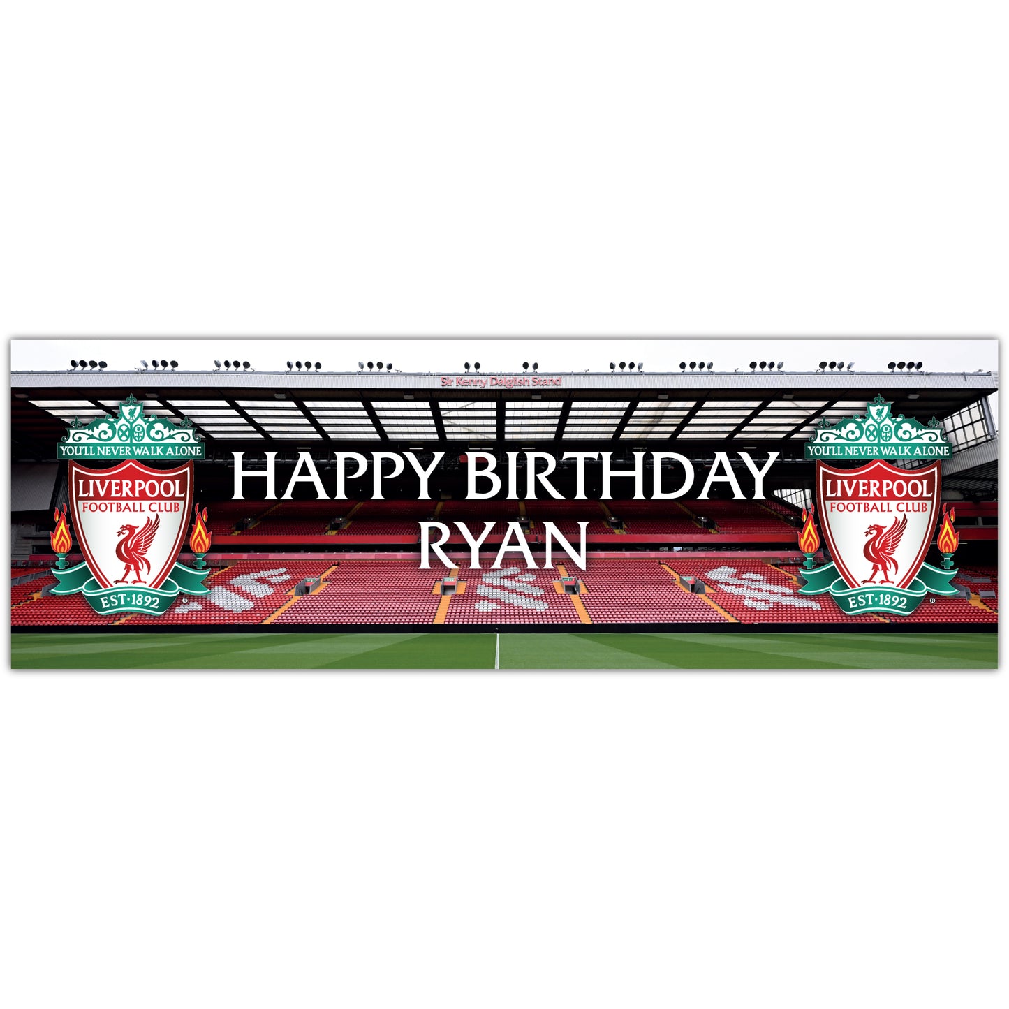 Liverpool Birthday - Personalised Football Banner Wall Sticker