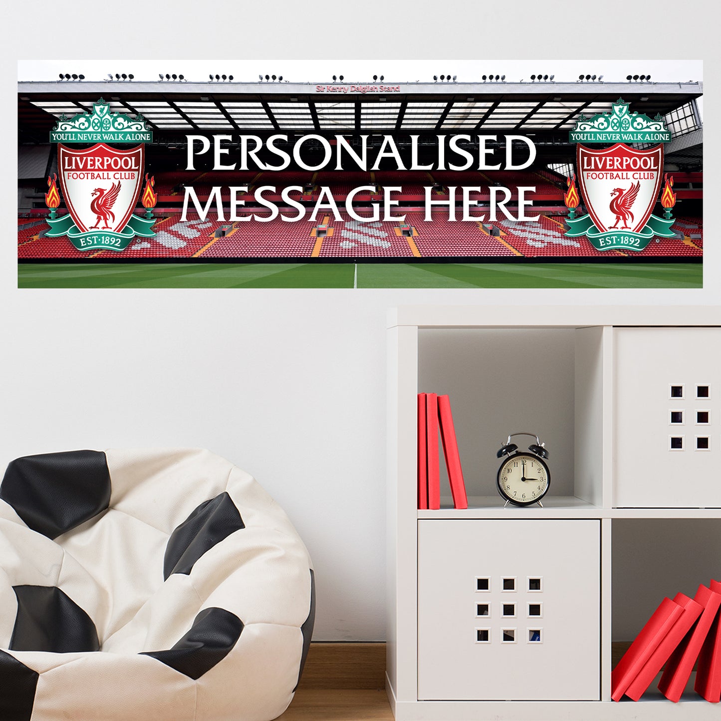 Liverpool Birthday - Personalised Football Banner Wall Sticker