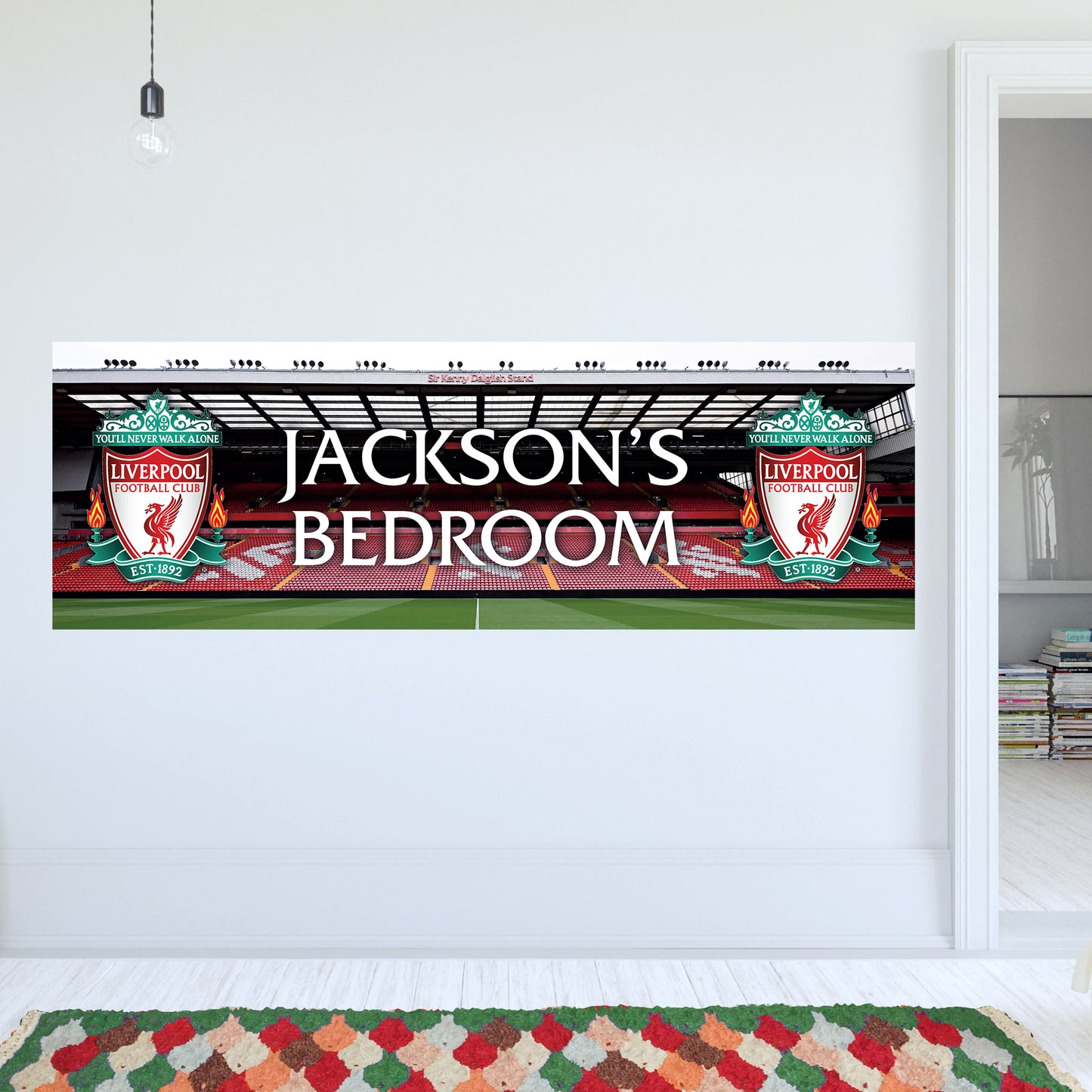 Liverpool Birthday - Personalised Football Banner Wall Sticker
