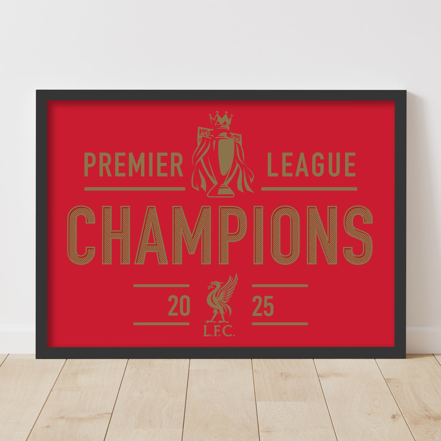 Liverpool FC Print - Premier League Champions 2025 Poster