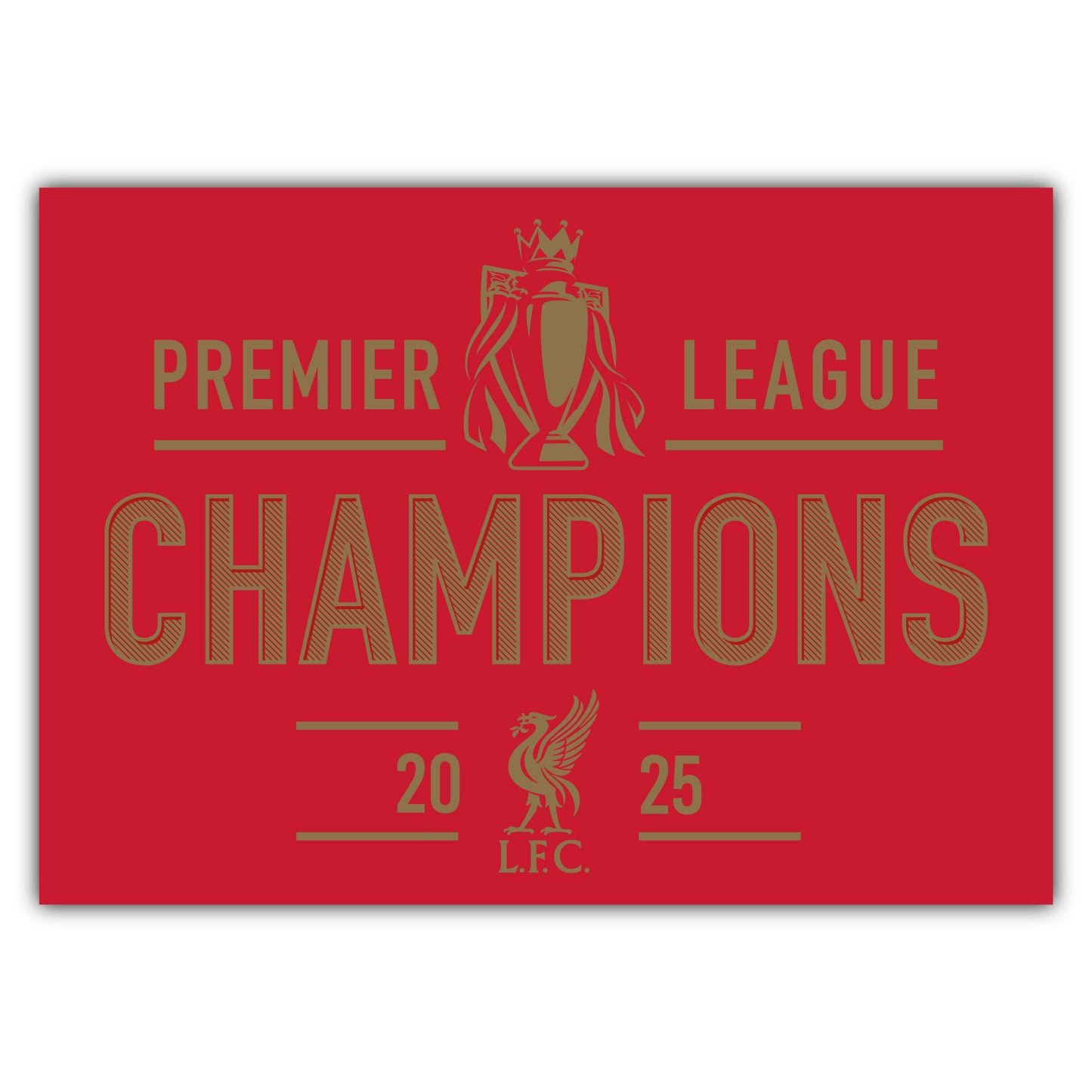 Liverpool FC Print - Premier League Champions 2025 Poster
