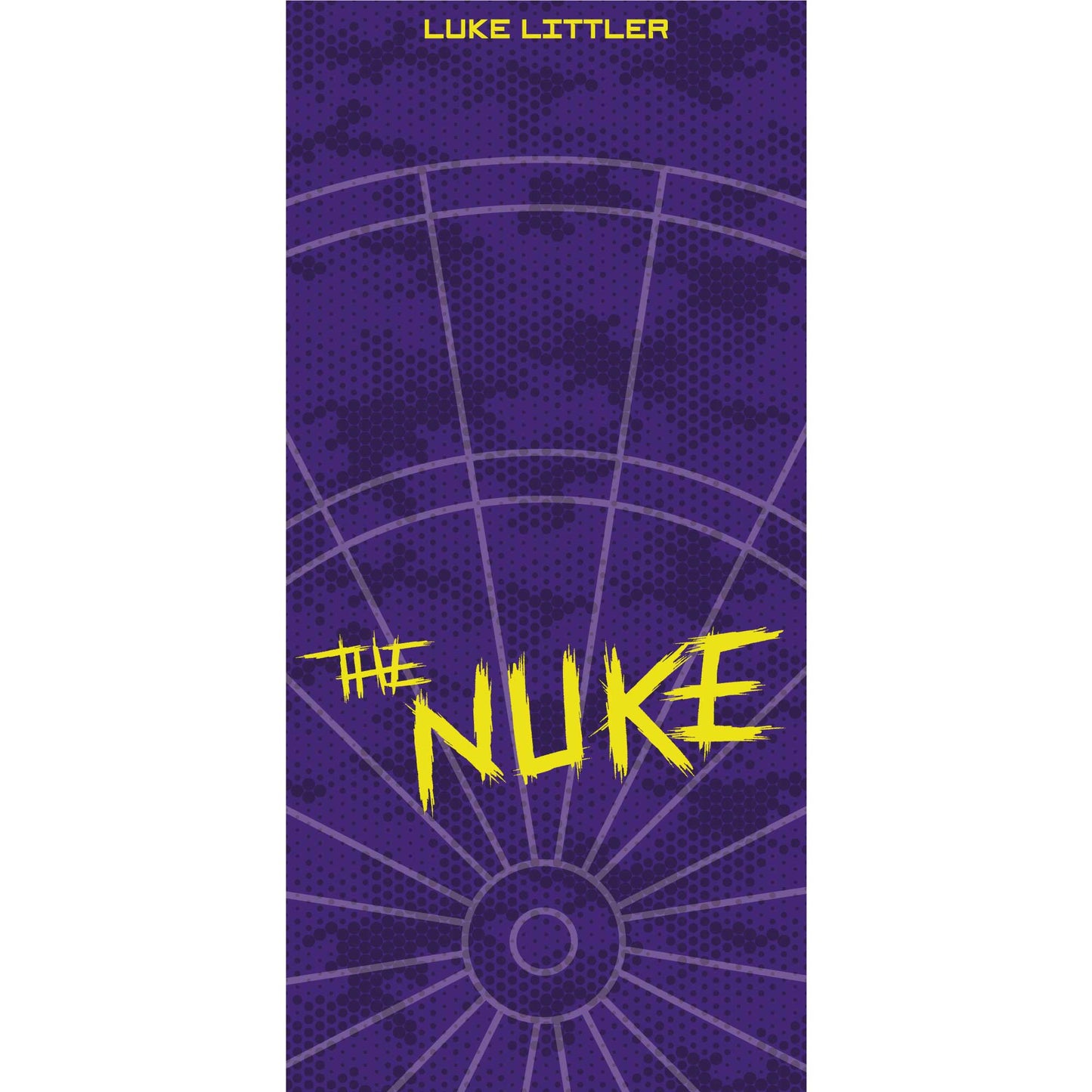 Luke Littler Dart Board Backdrop - Purple Camo The Nuke Wall Sticker