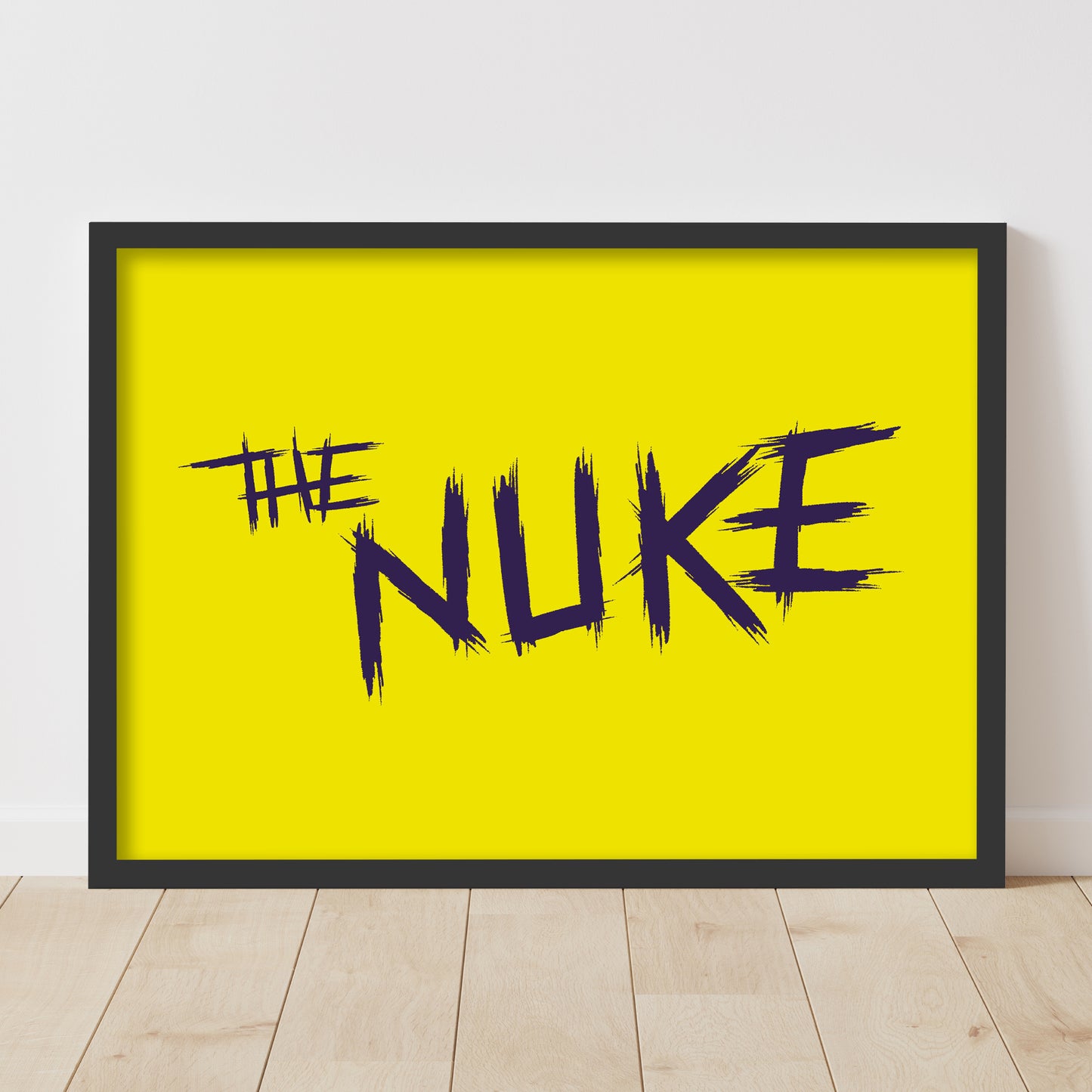 Luke Littler Darts Print - The Nuke Yellow Poster