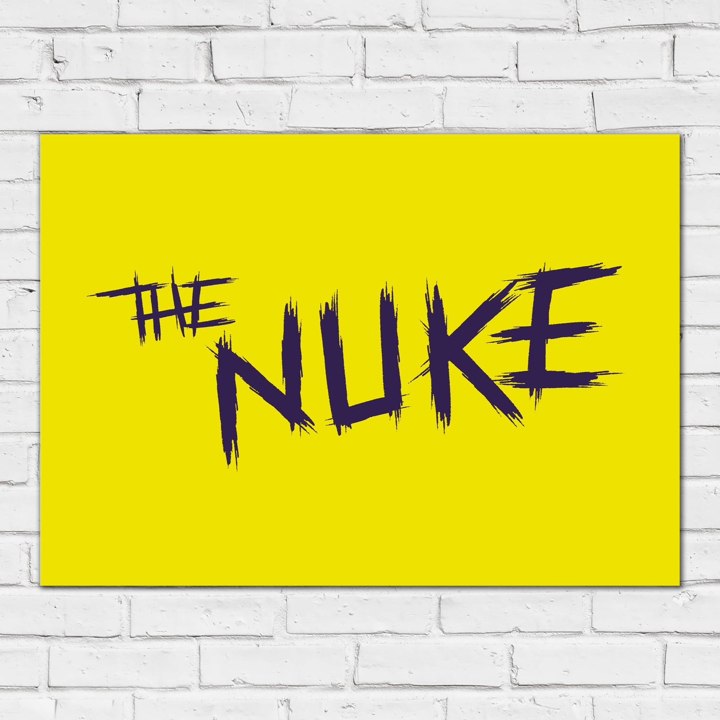 Luke Littler Darts Print - The Nuke Yellow Poster