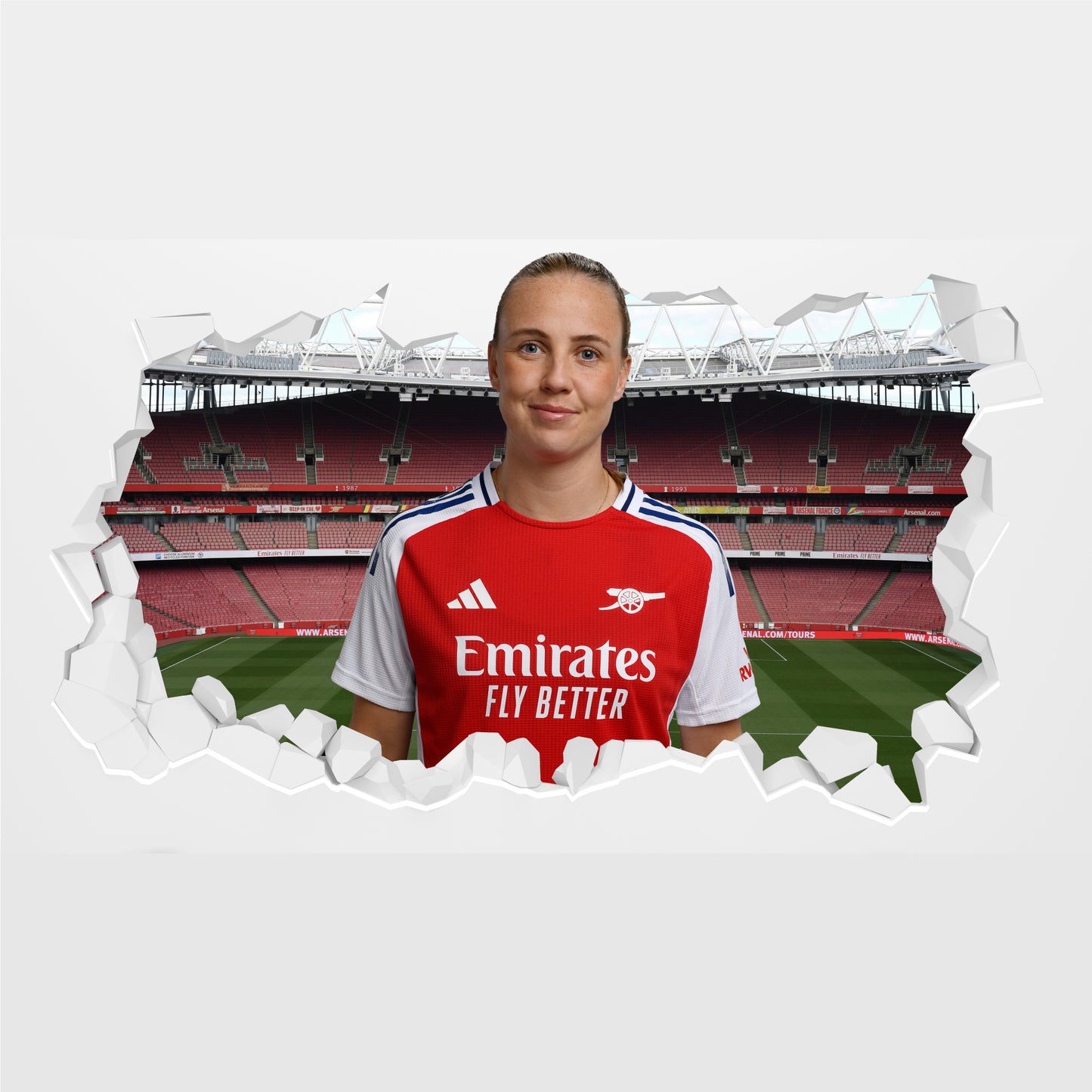 Arsenal FC - Beth Mead 24/25 Broken Wall Sticker