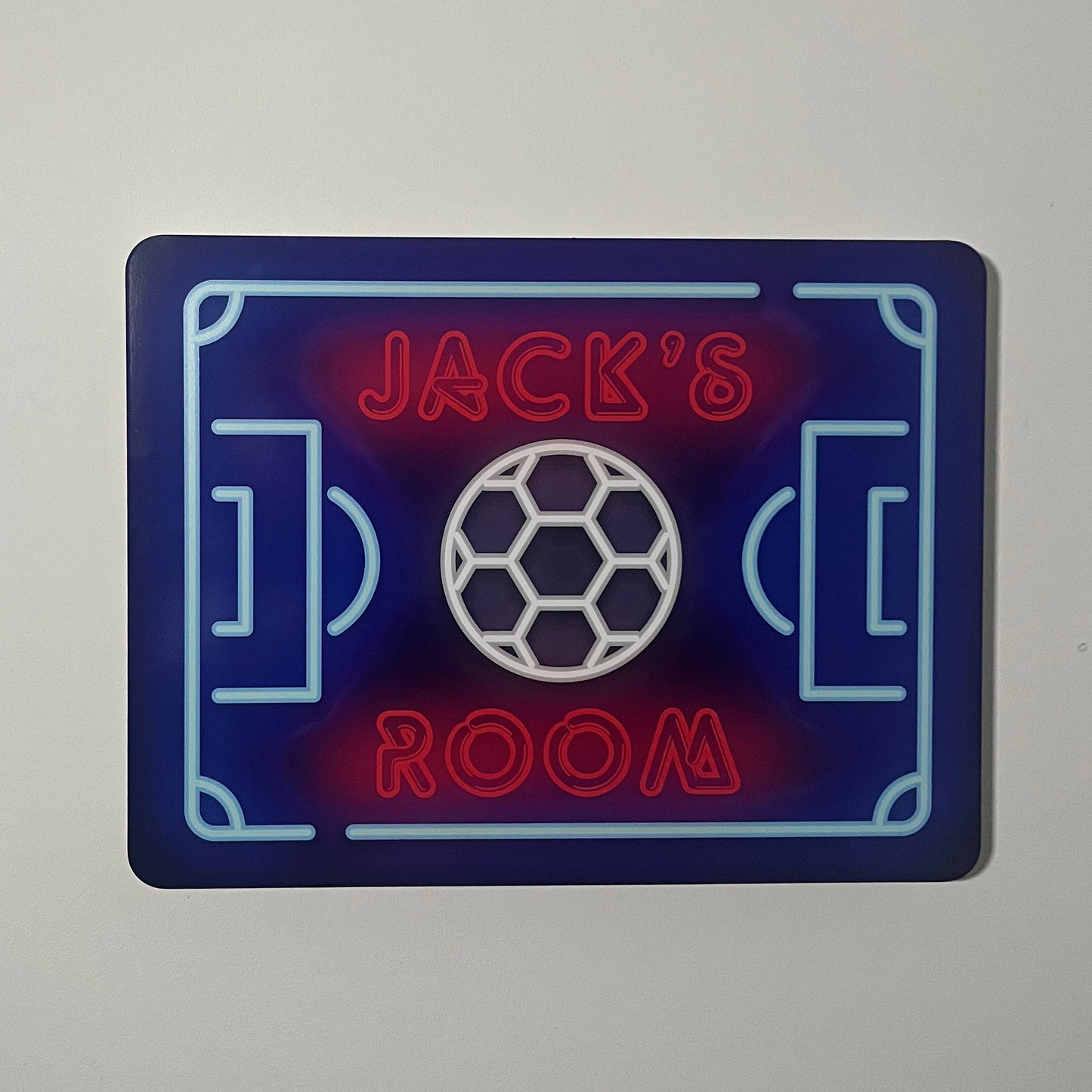 Neon Football Pitch Personalised LED Backlit WallLite