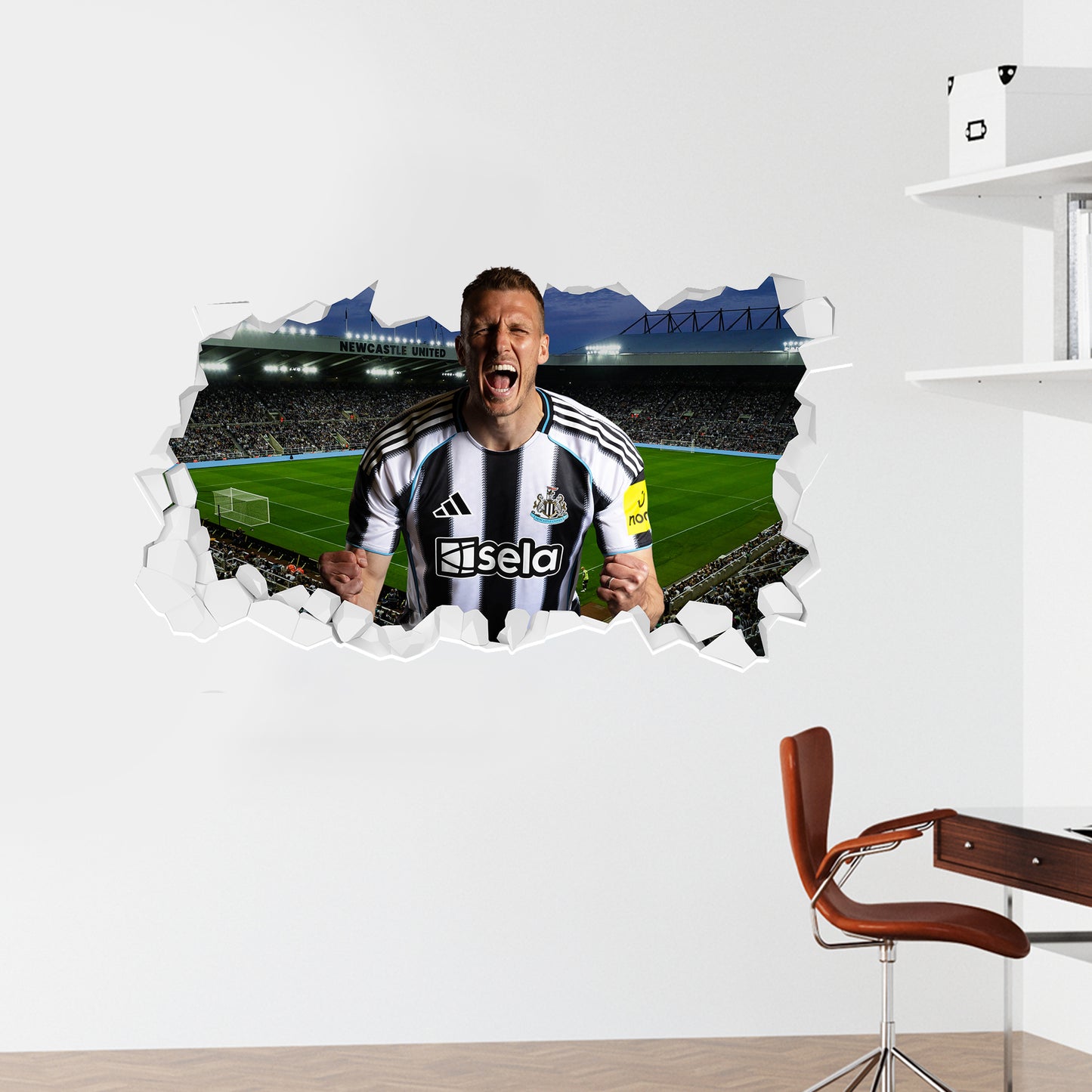 Newcastle United Football Club - Dan Burn 25/26 Broken Wall