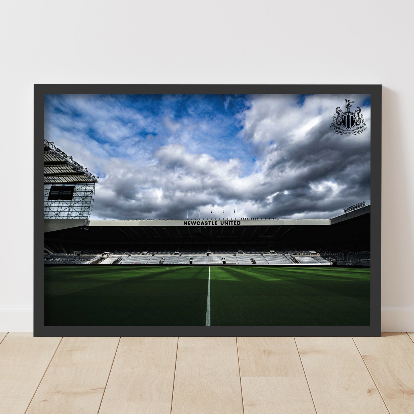 Newcastle United FC Print - Day Time Cloudy Sky Poster Football Wall Art