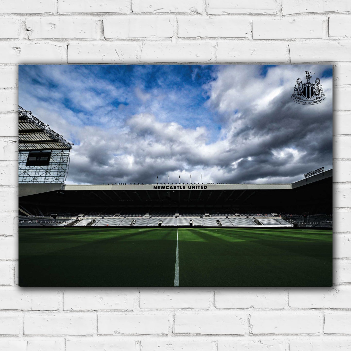 Newcastle United FC Print - Day Time Cloudy Sky Poster Football Wall Art