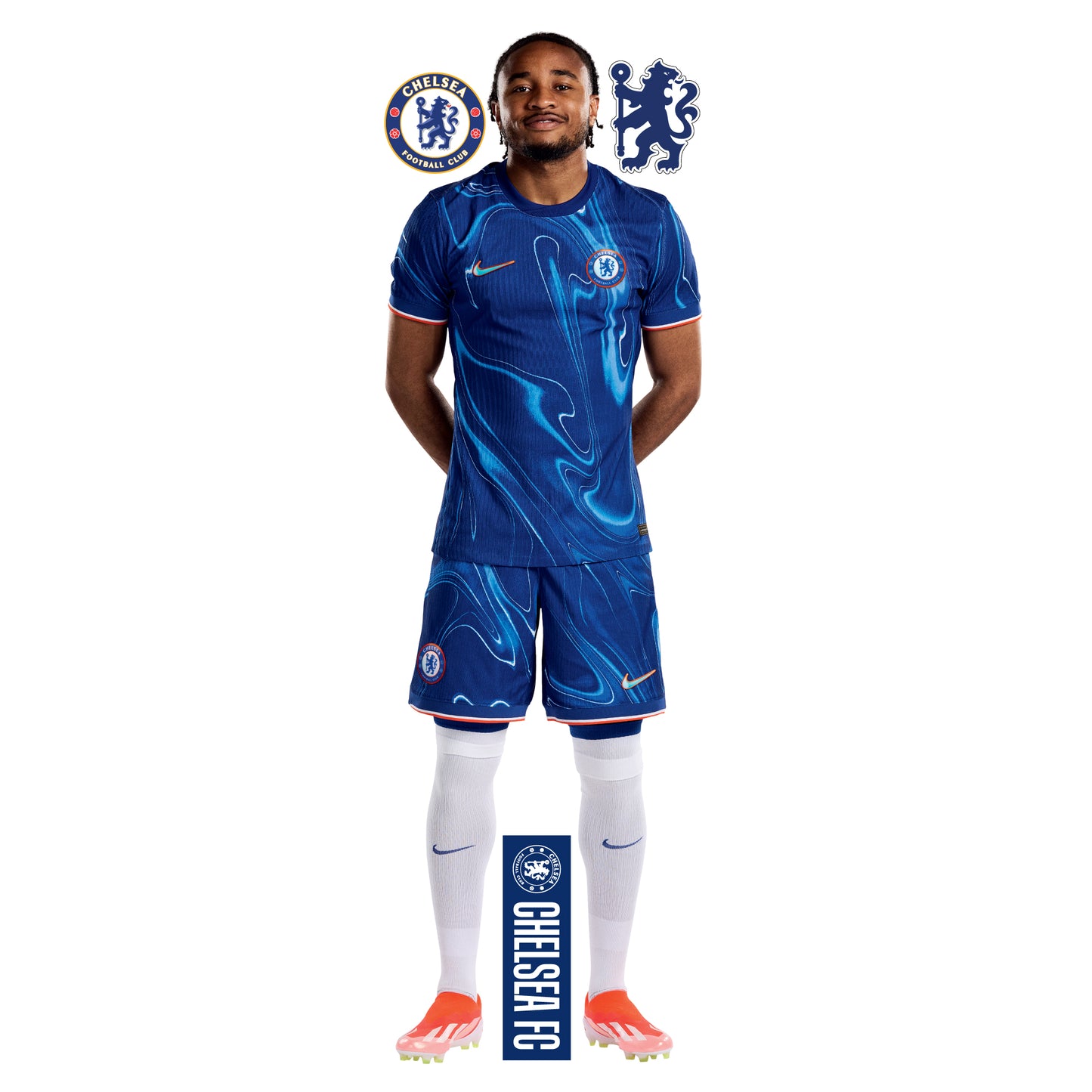 Chelsea FC - Nkunku 24/25 Wall Sticker + CFC Decal Set