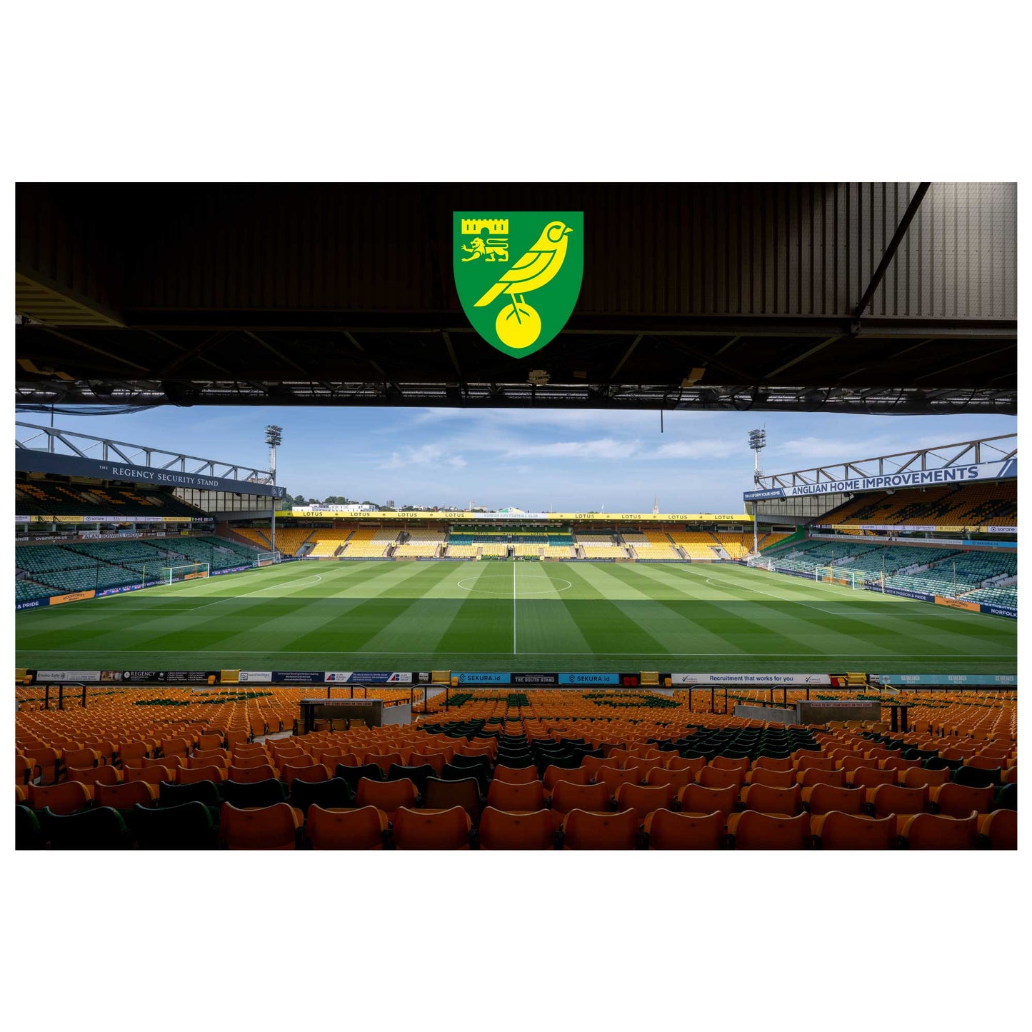 Norwich City FC - Carrow Road (Full Wall) Mural