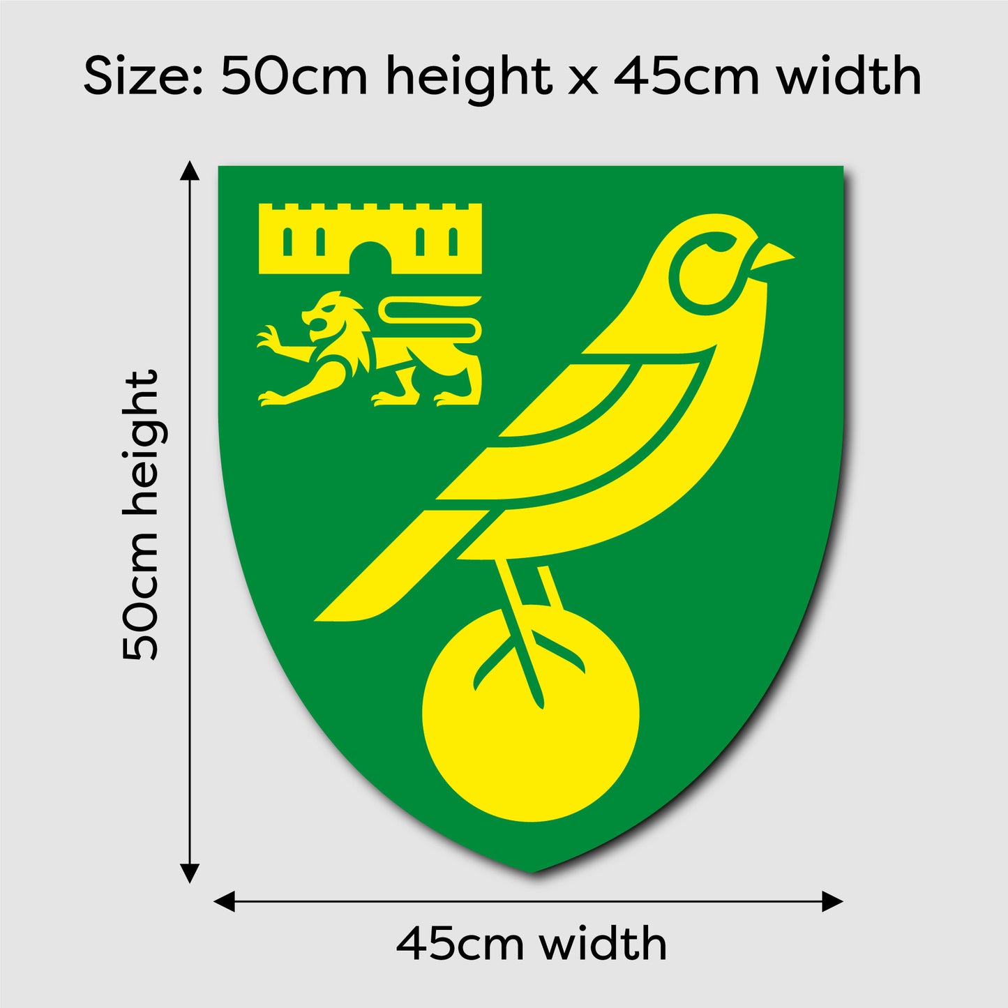 Norwich City FC Crest LED Backlit Wallpop