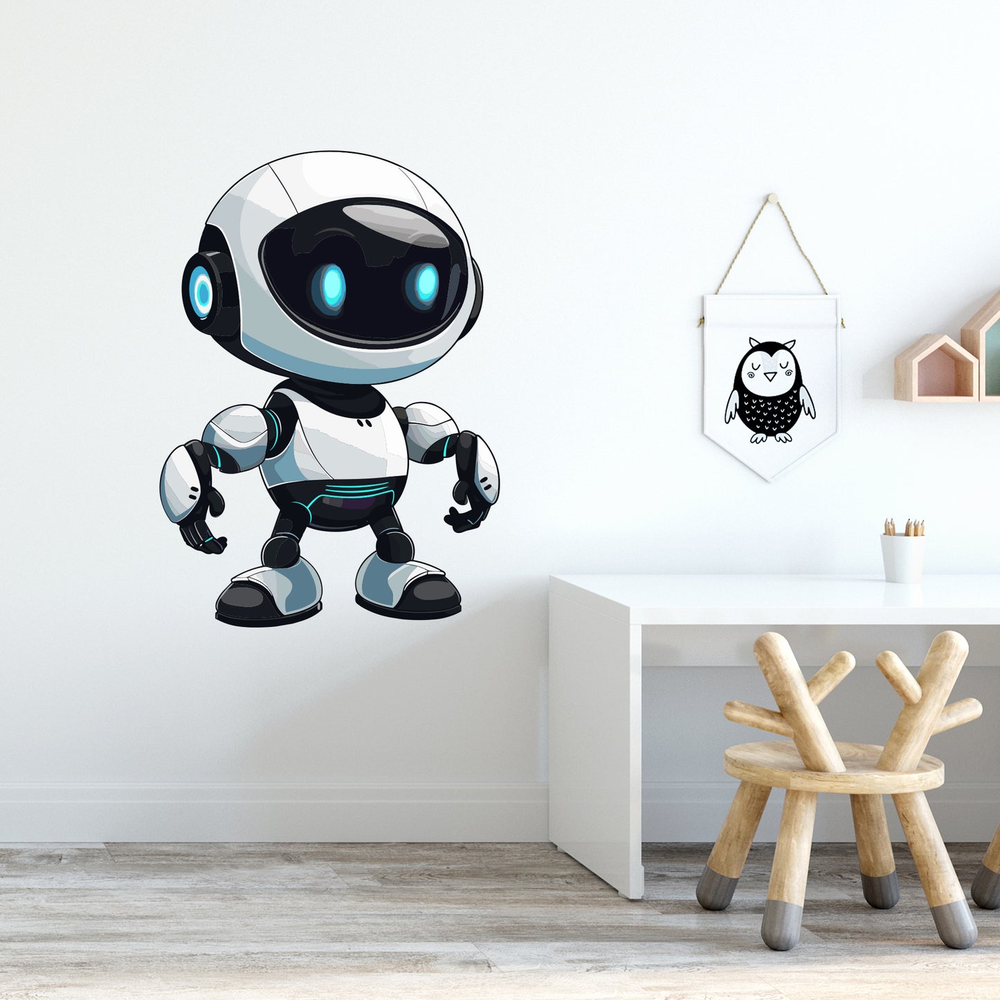 Robot Wall Sticker - One Robot Decal Wall Art