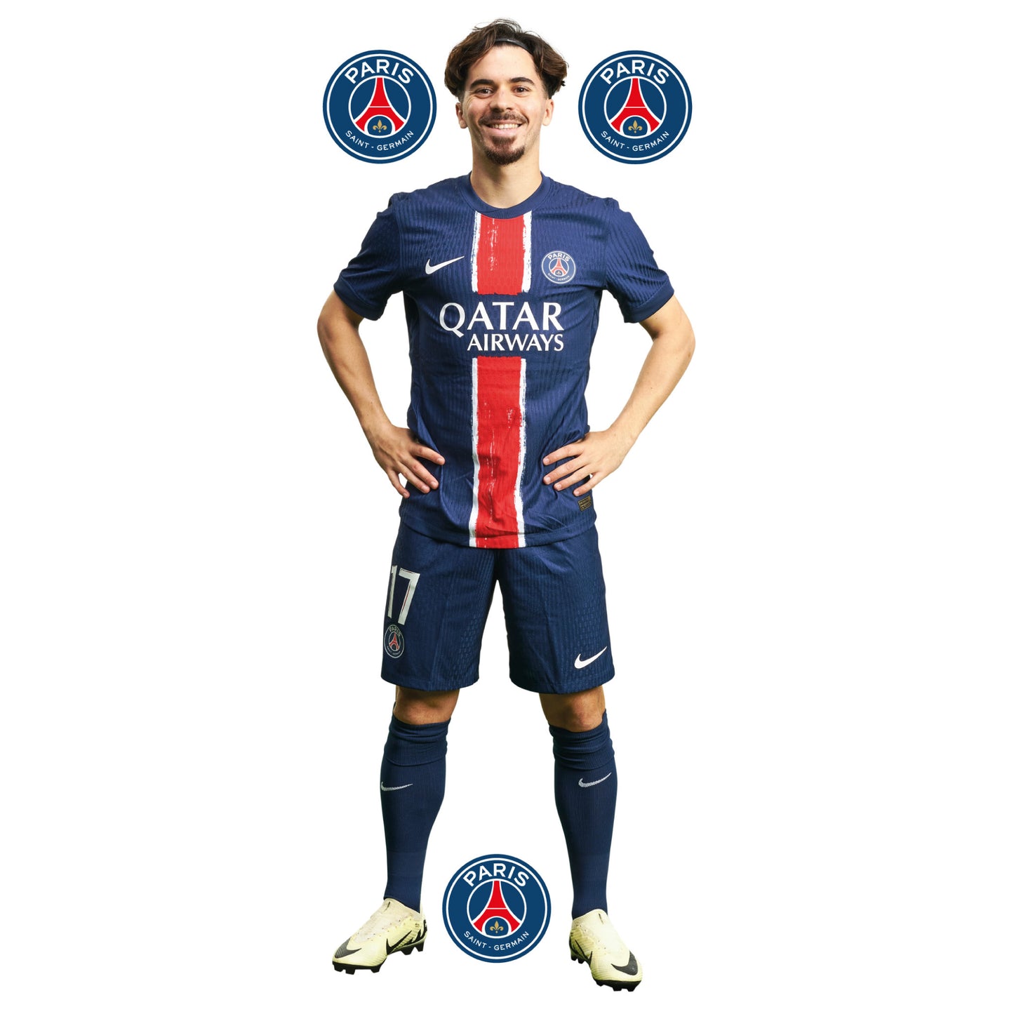 Paris Saint-Germain F.C. Vitinha 24-25 Player Wall Sticker